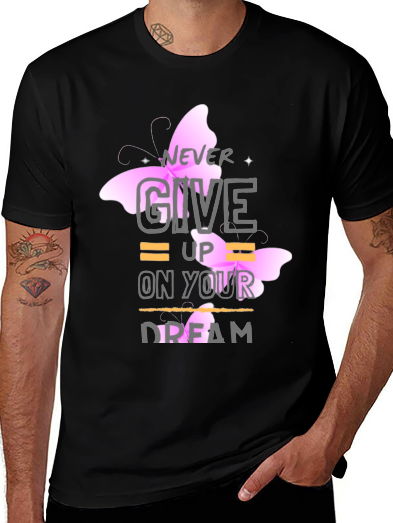 Variant 30 of Motivational Butterfly Graphic T-Shirt