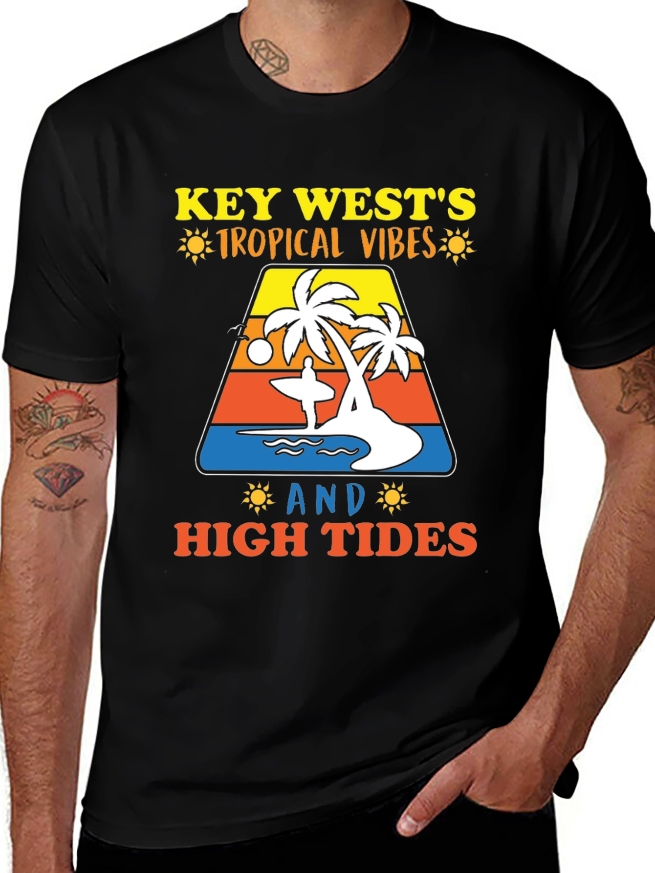 Variant 21 of Key West Tropical Vibes T-Shirt