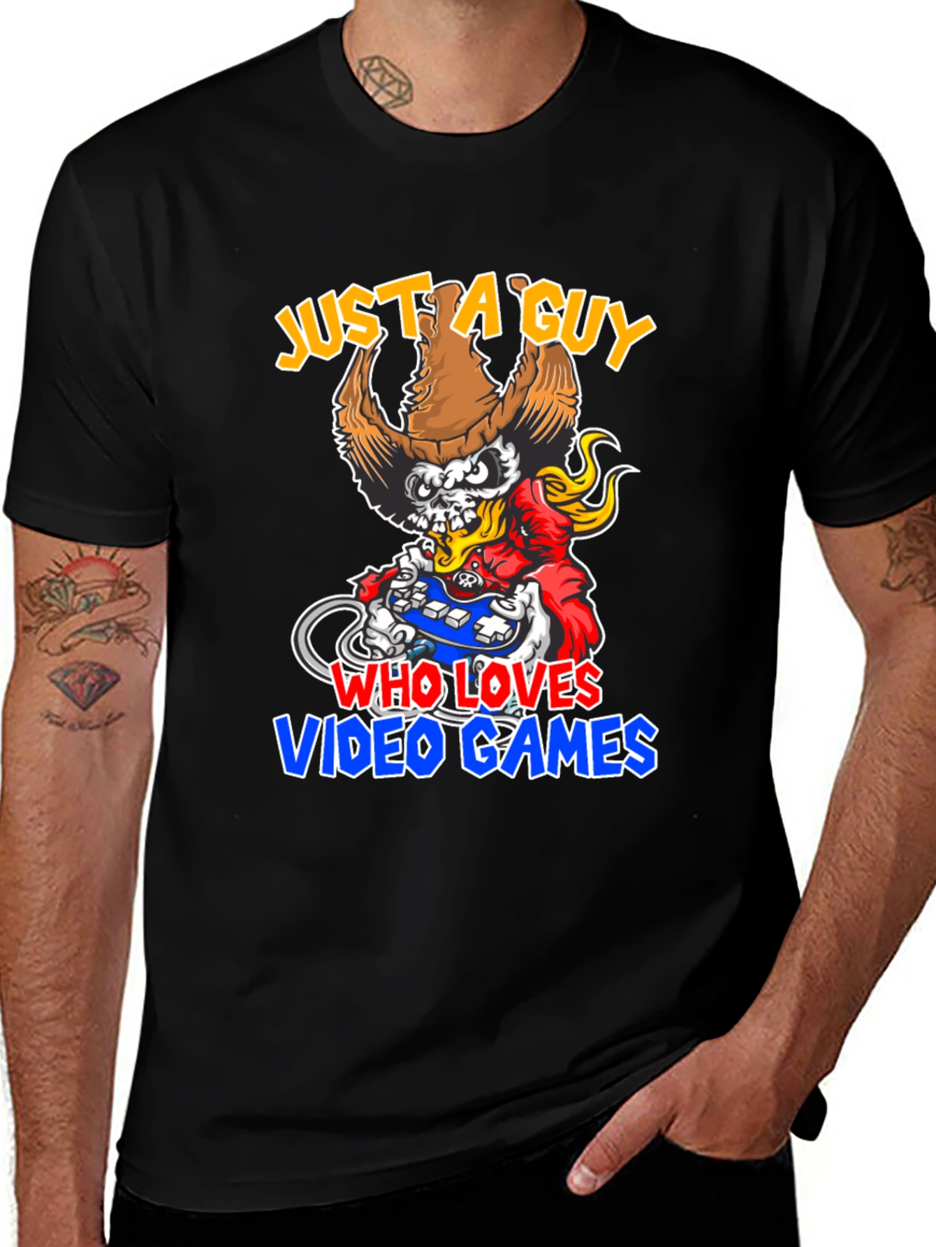 Variant 7 of Just A Guy Who Loves Video Games T-Shirt