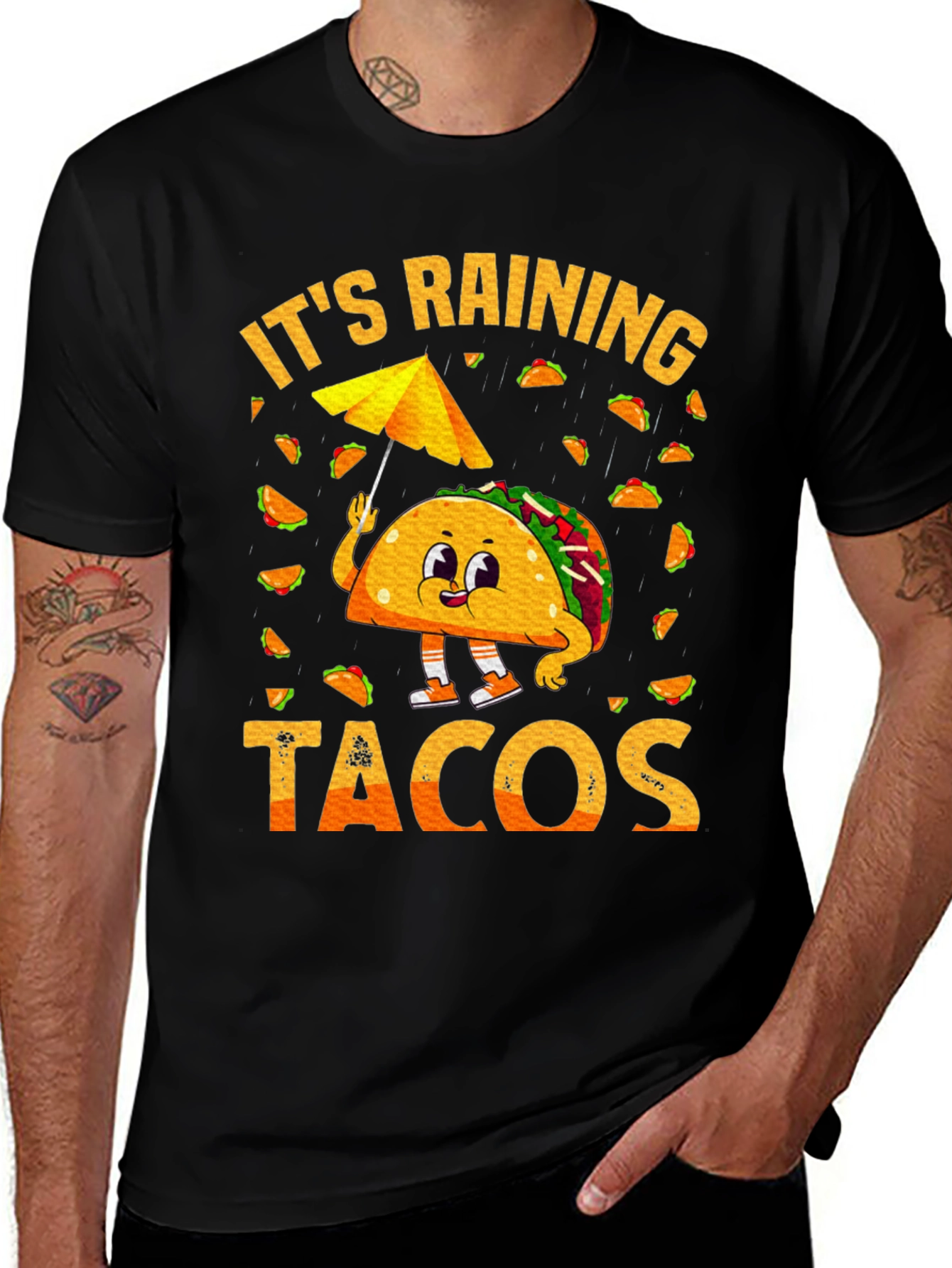 Variant 2 of It's Raining Tacos Graphic T-Shirt