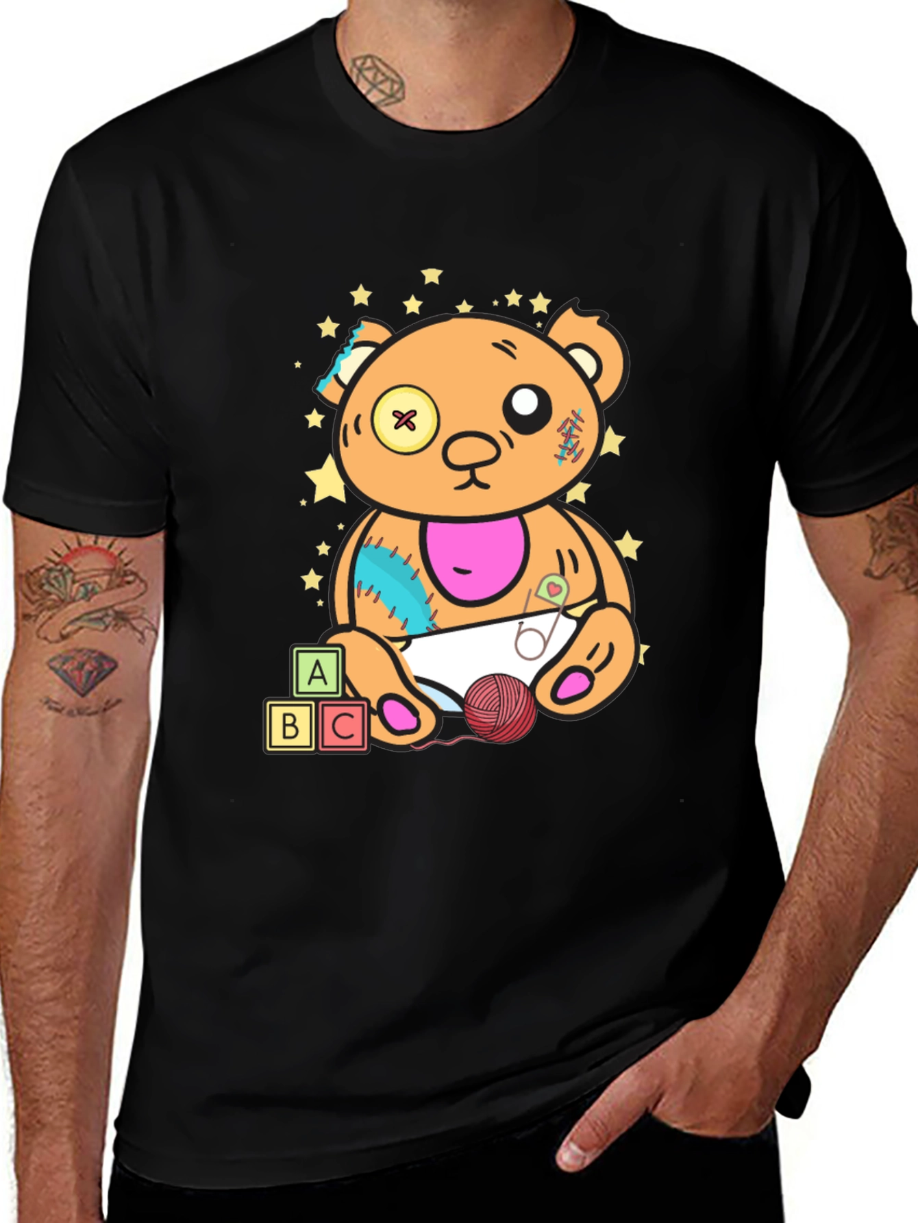 Variant 23 of Teddy Bear Graphic Tee - Unique Design