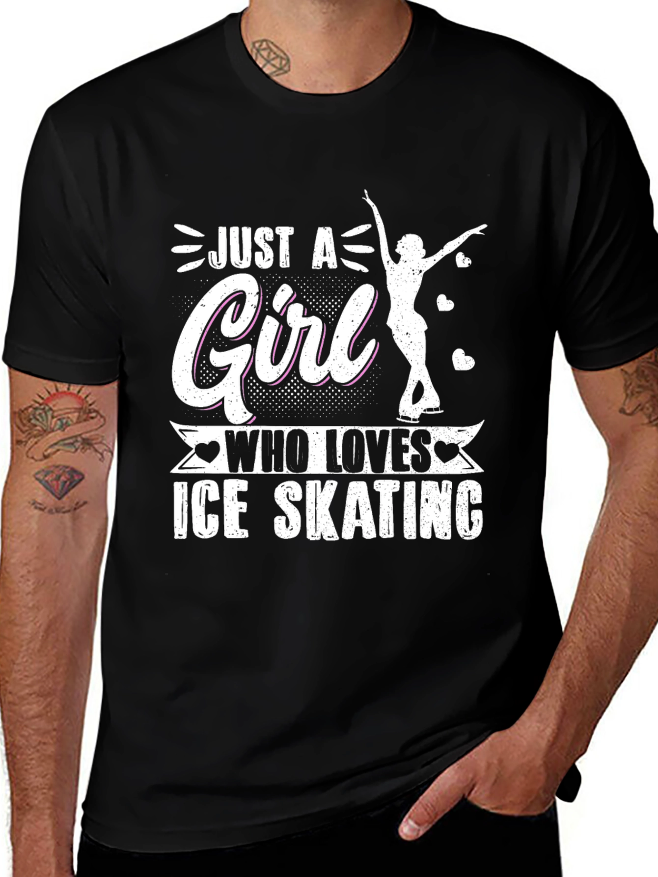 Variant 11 of Just A Girl Who Loves Ice Skating T-Shirt