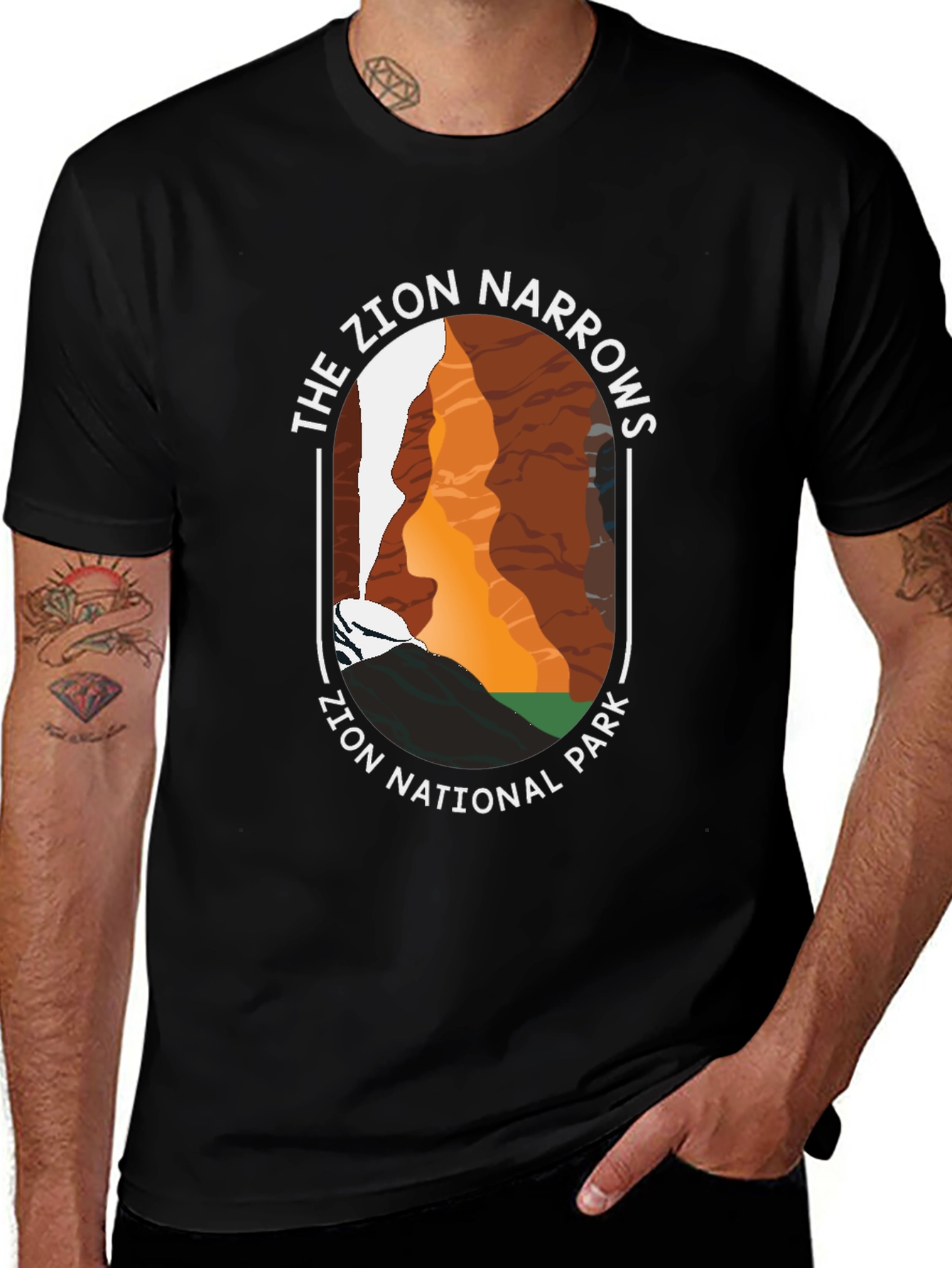 Variant 16 of Zion Narrows National Park Graphic Tee
