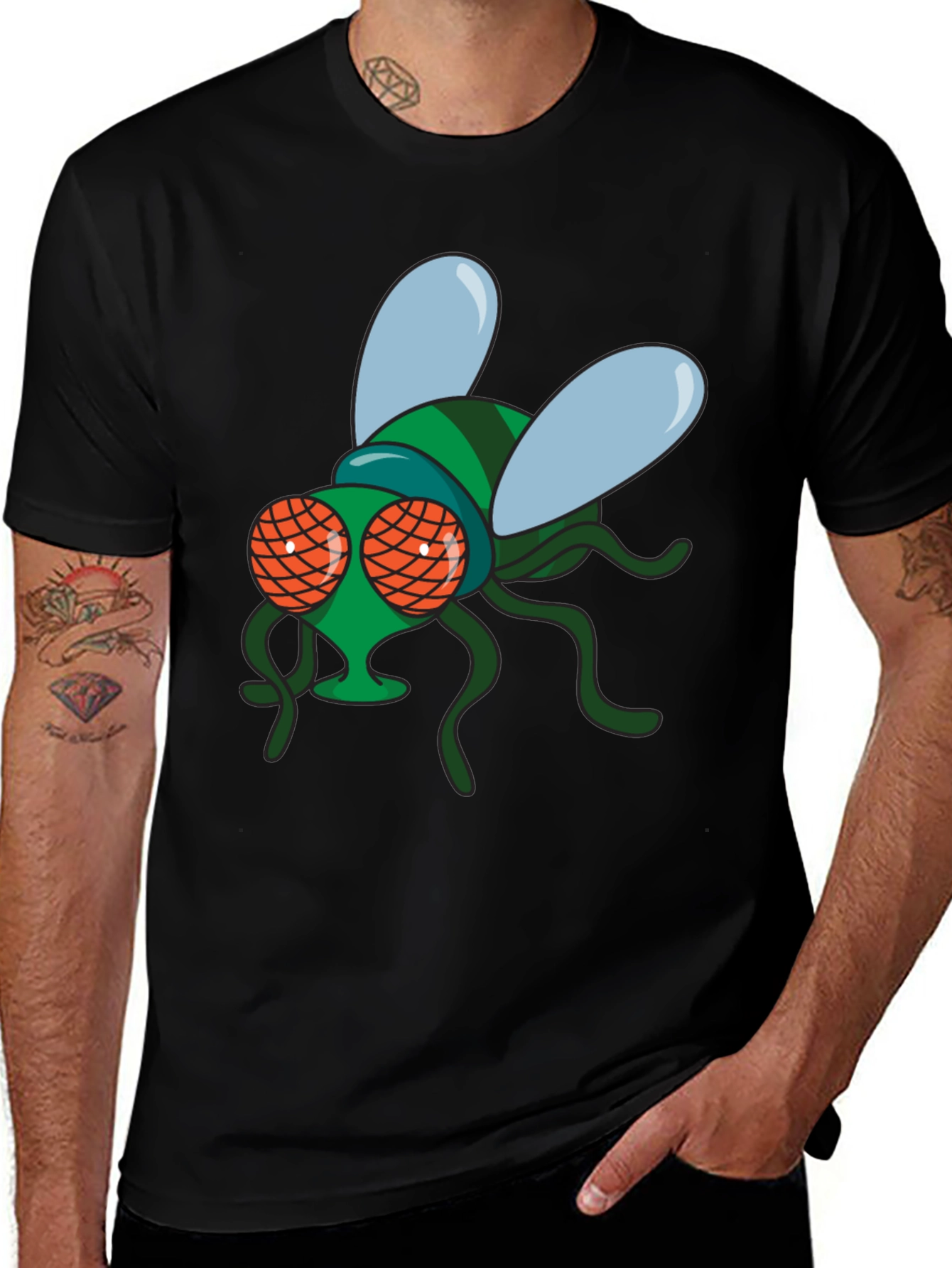 Black Fly Graphic Black T-Shirt main image