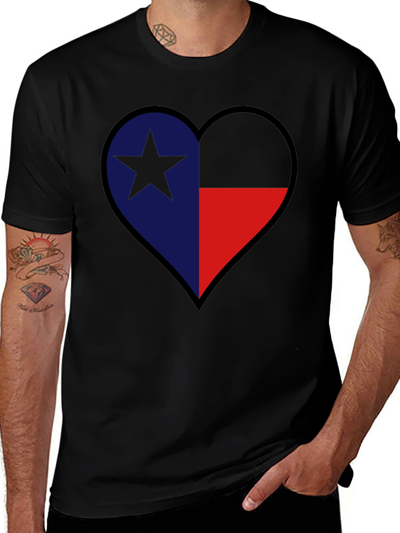 Texas Heart T-Shirt Lone Star Love Tee
