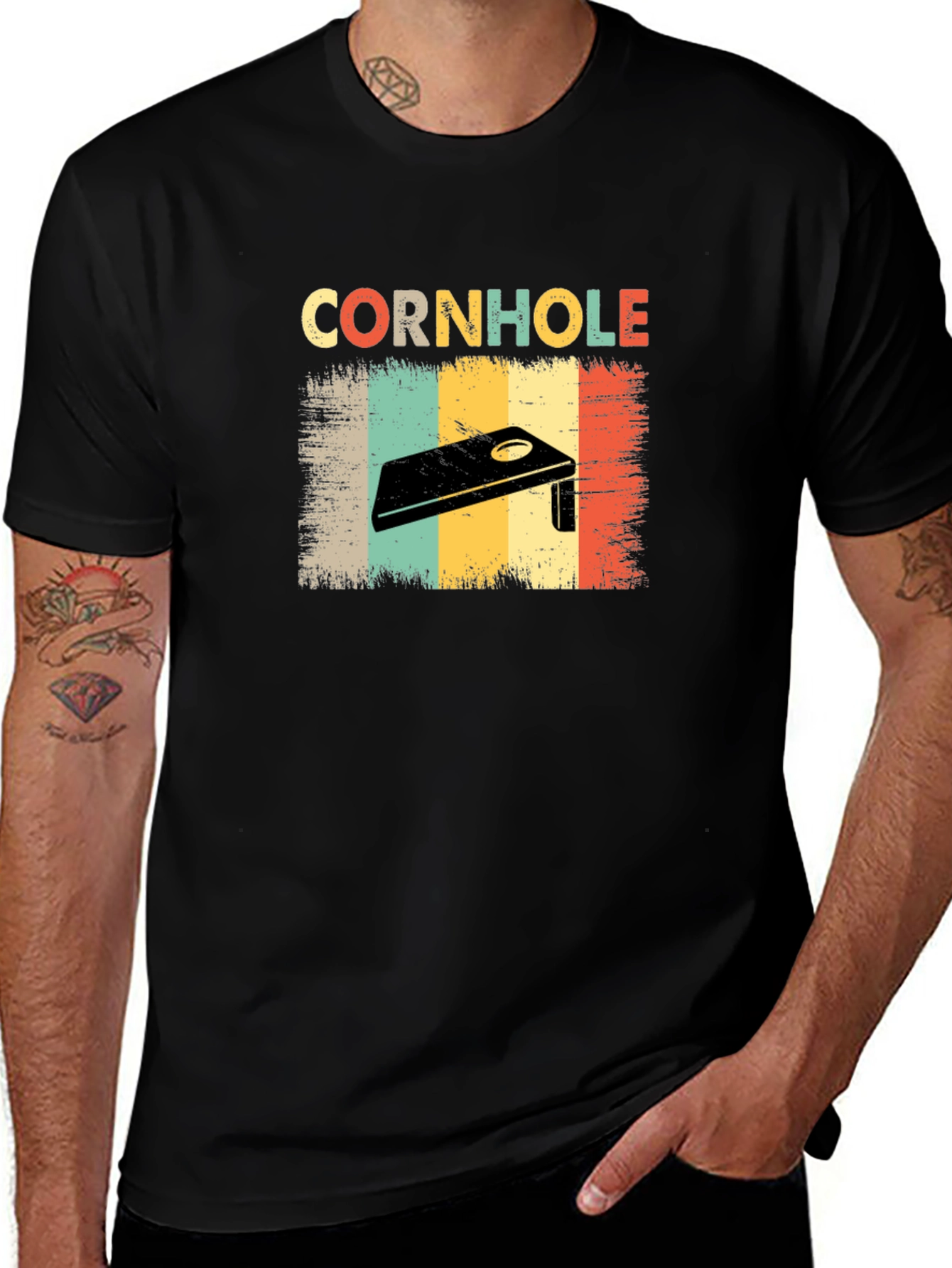 Variant 16 of Vintage Cornhole T-Shirt - Retro Game Design