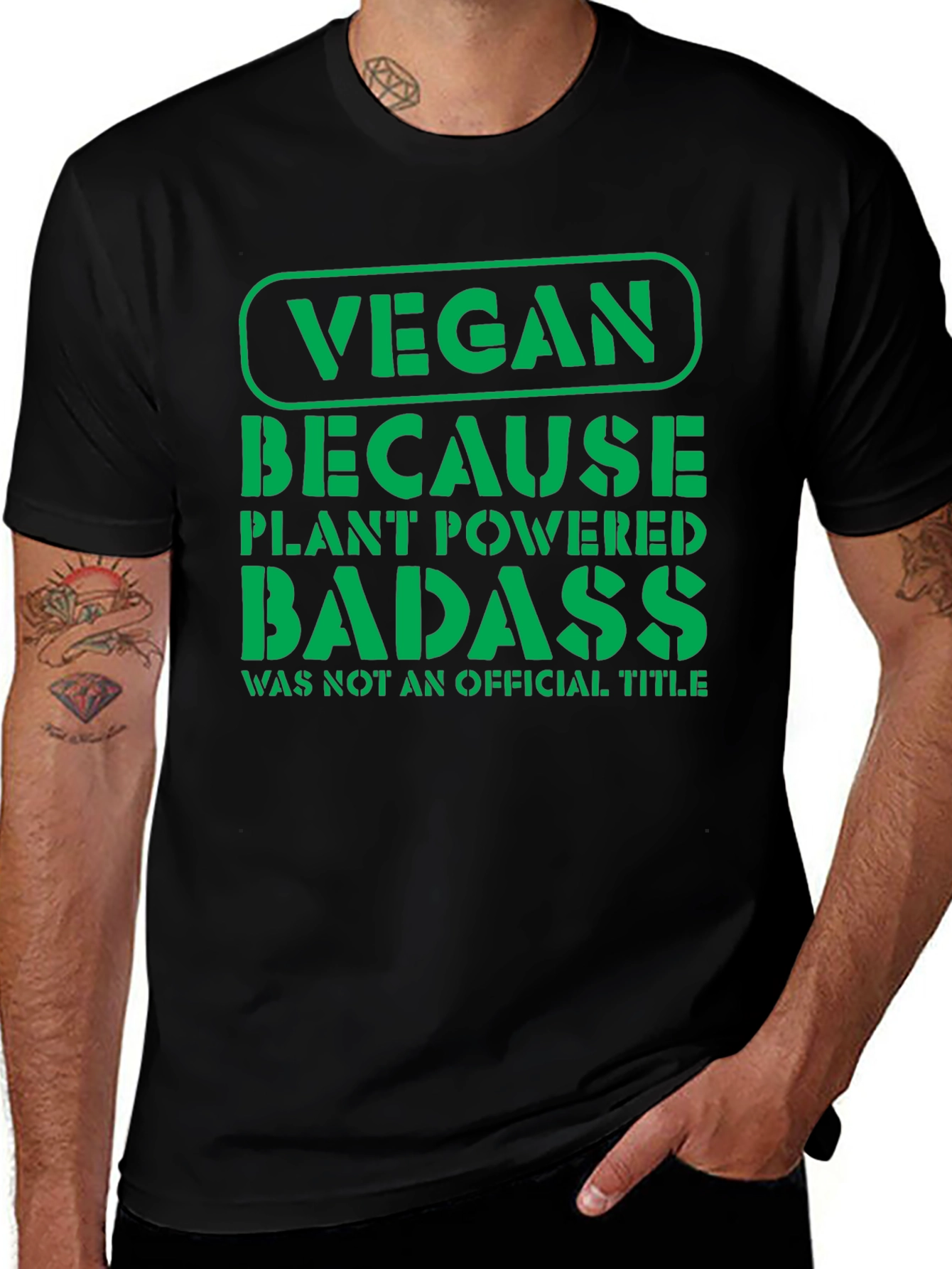 Variant 11 of Vegan Badass T-Shirt - Plant Powered