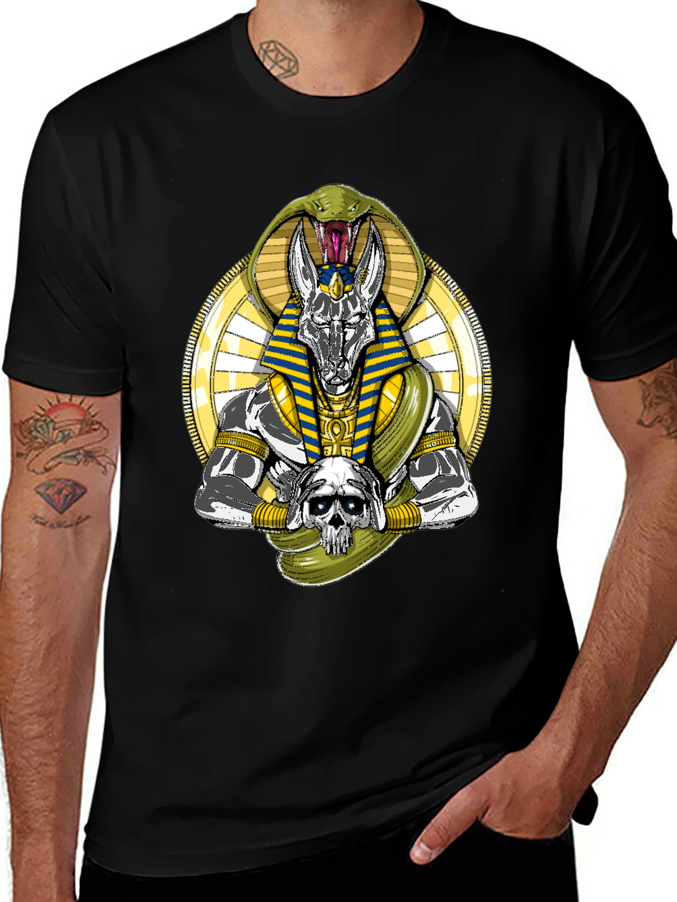 Variant 7 of Anubis Snake Graphic T-Shirt
