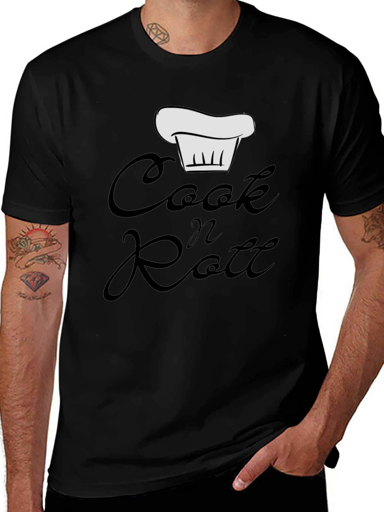 Variant 24 of Cook 'n Roll Graphic T-Shirt - Rock the Kitchen!