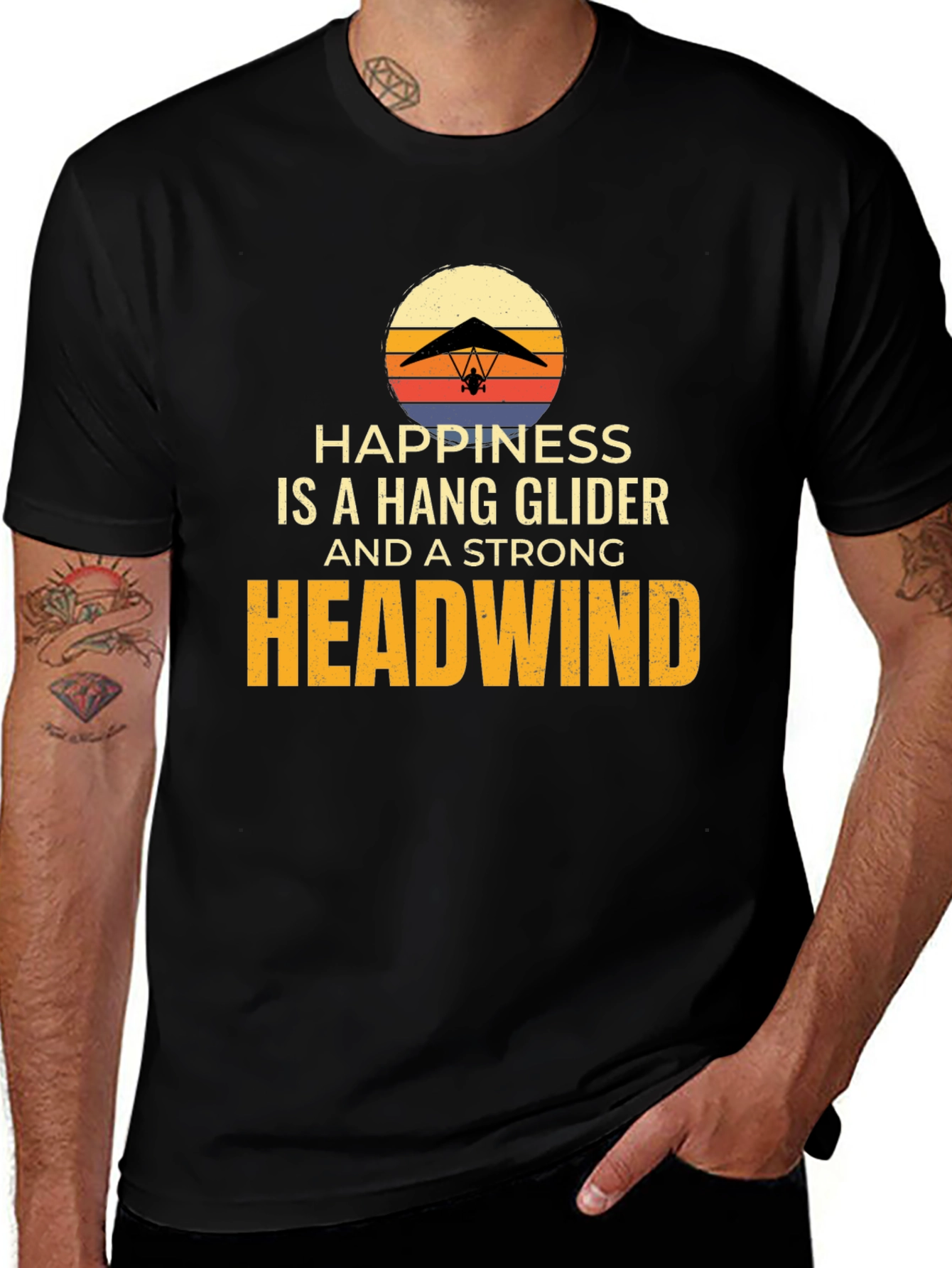 Variant 29 of Hang Glider & Headwind T-Shirt