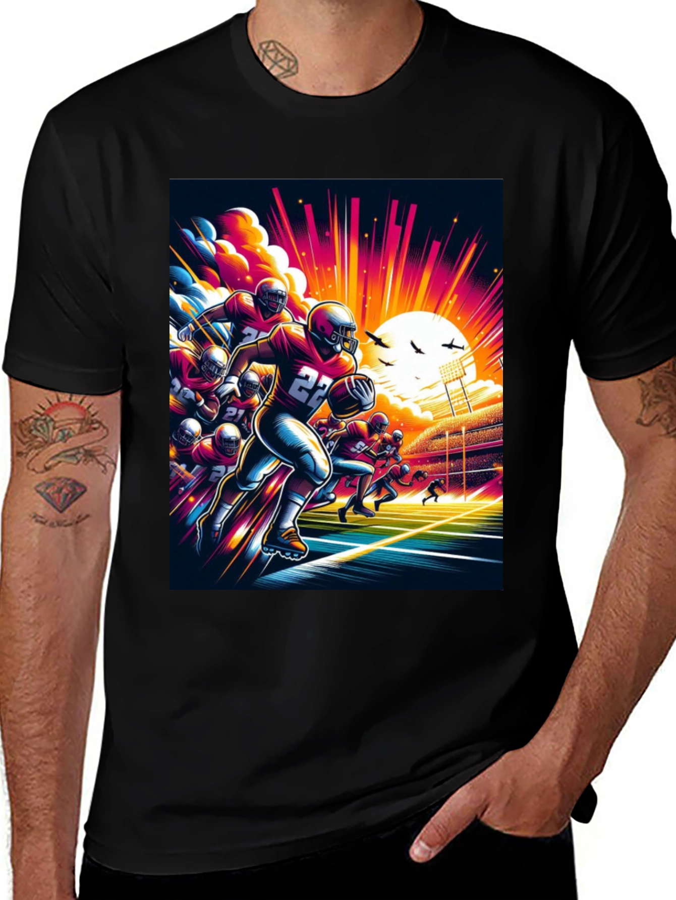 Variant 29 of Football Graphic Tee - Game Day Style