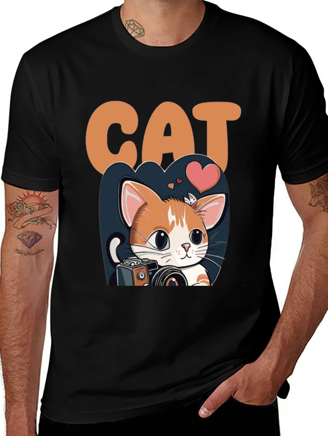 Variant 13 of Cute Cat Photographer T-Shirt