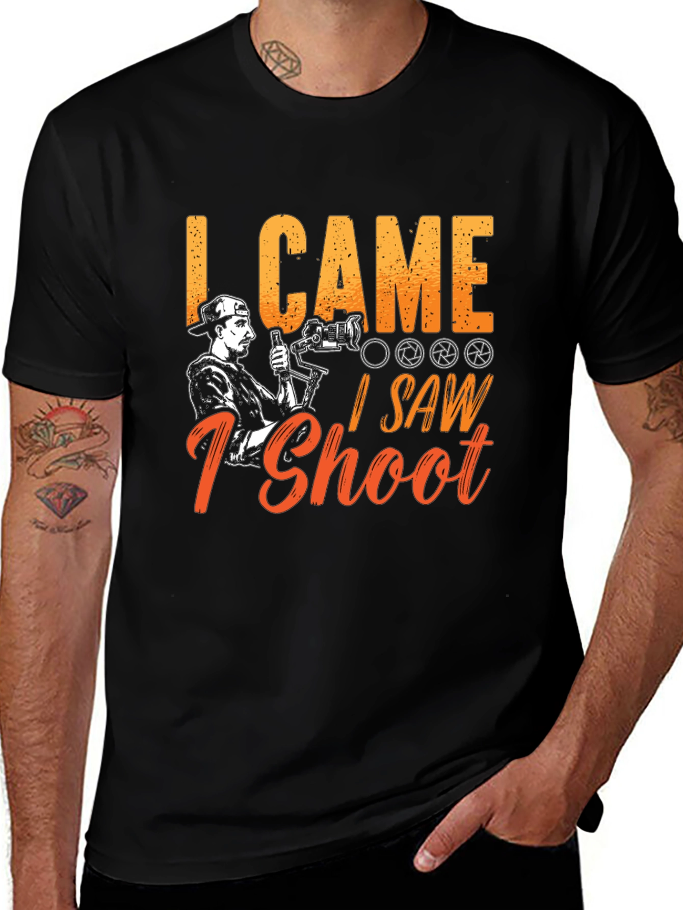 I Came I Saw I Shoot Photography T-Shirt