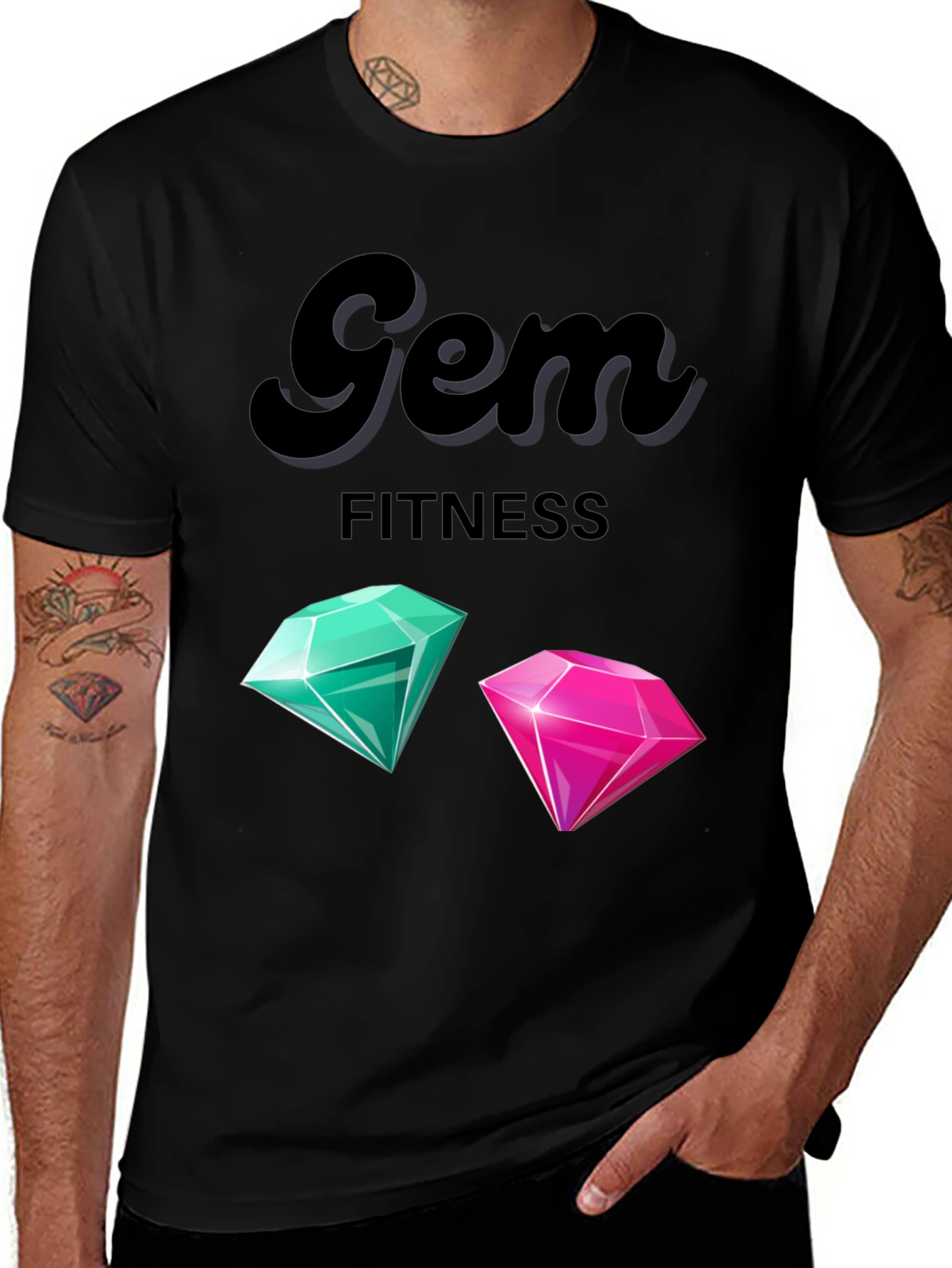 Variant 21 of Gem Fitness T-Shirt - Stylish Workout Apparel