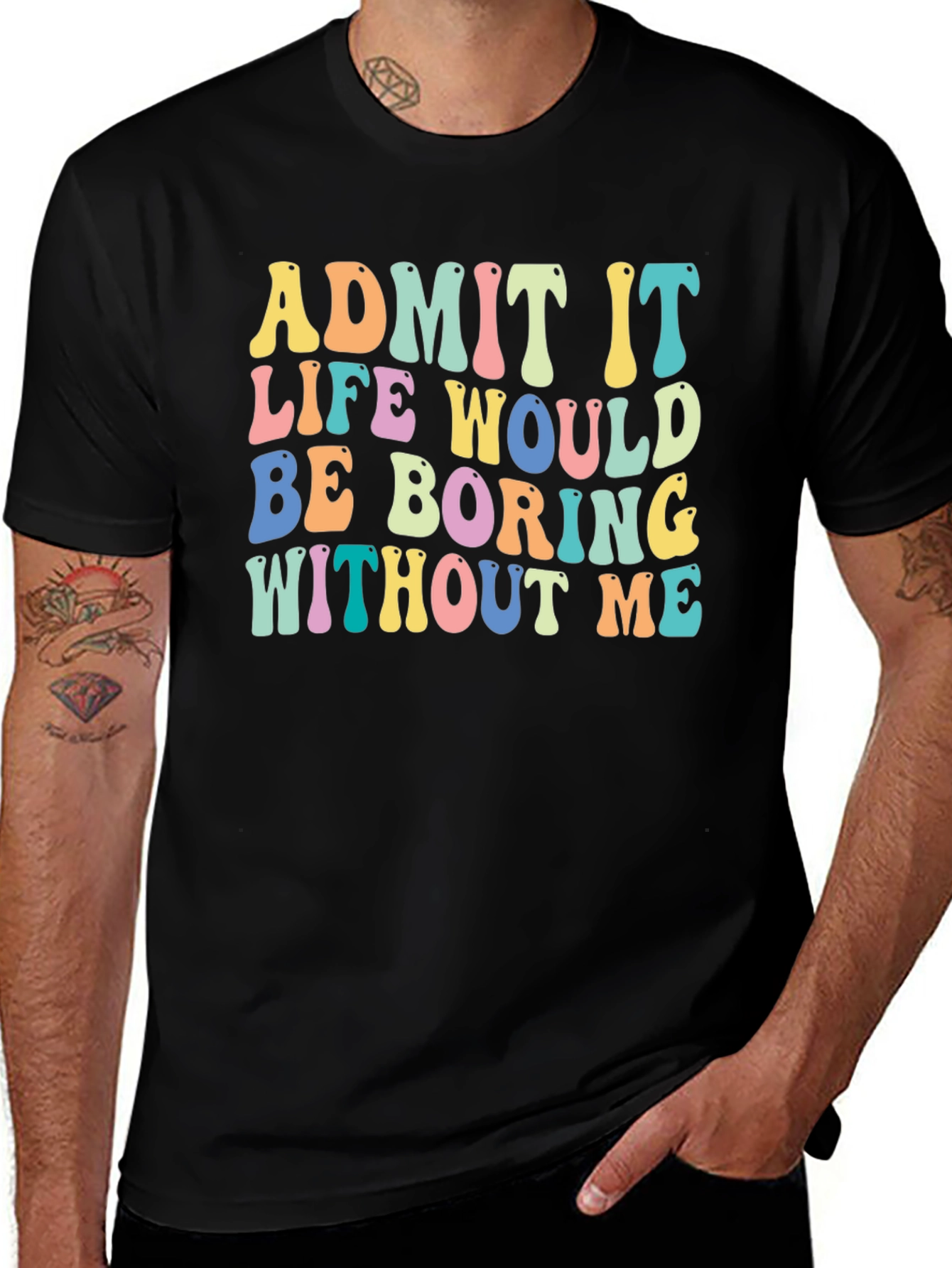 Variant 3 of Retro 'Admit It' Graphic Tee