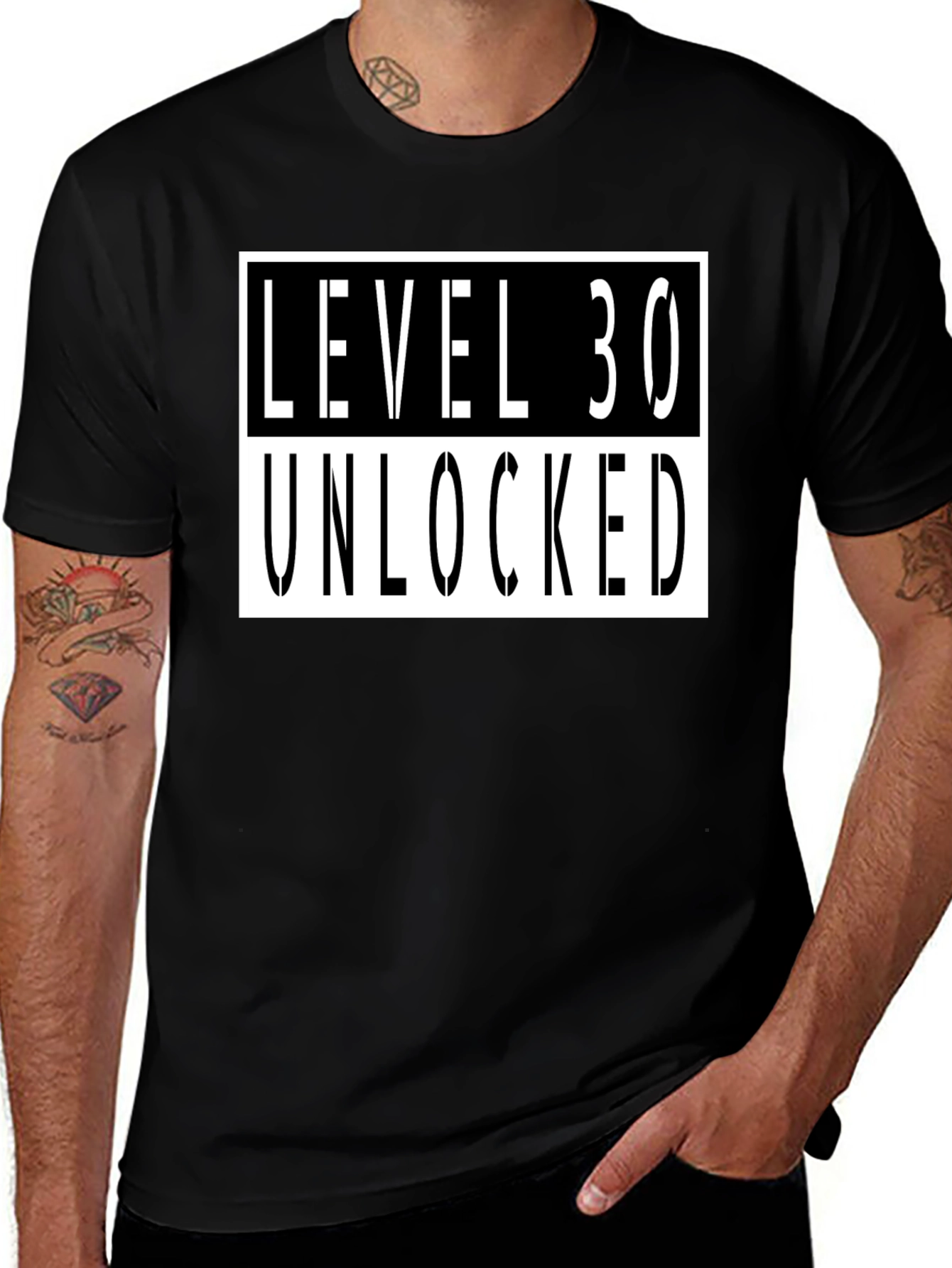 Variant 6 of Level 30 Unlocked Graphic T-Shirt