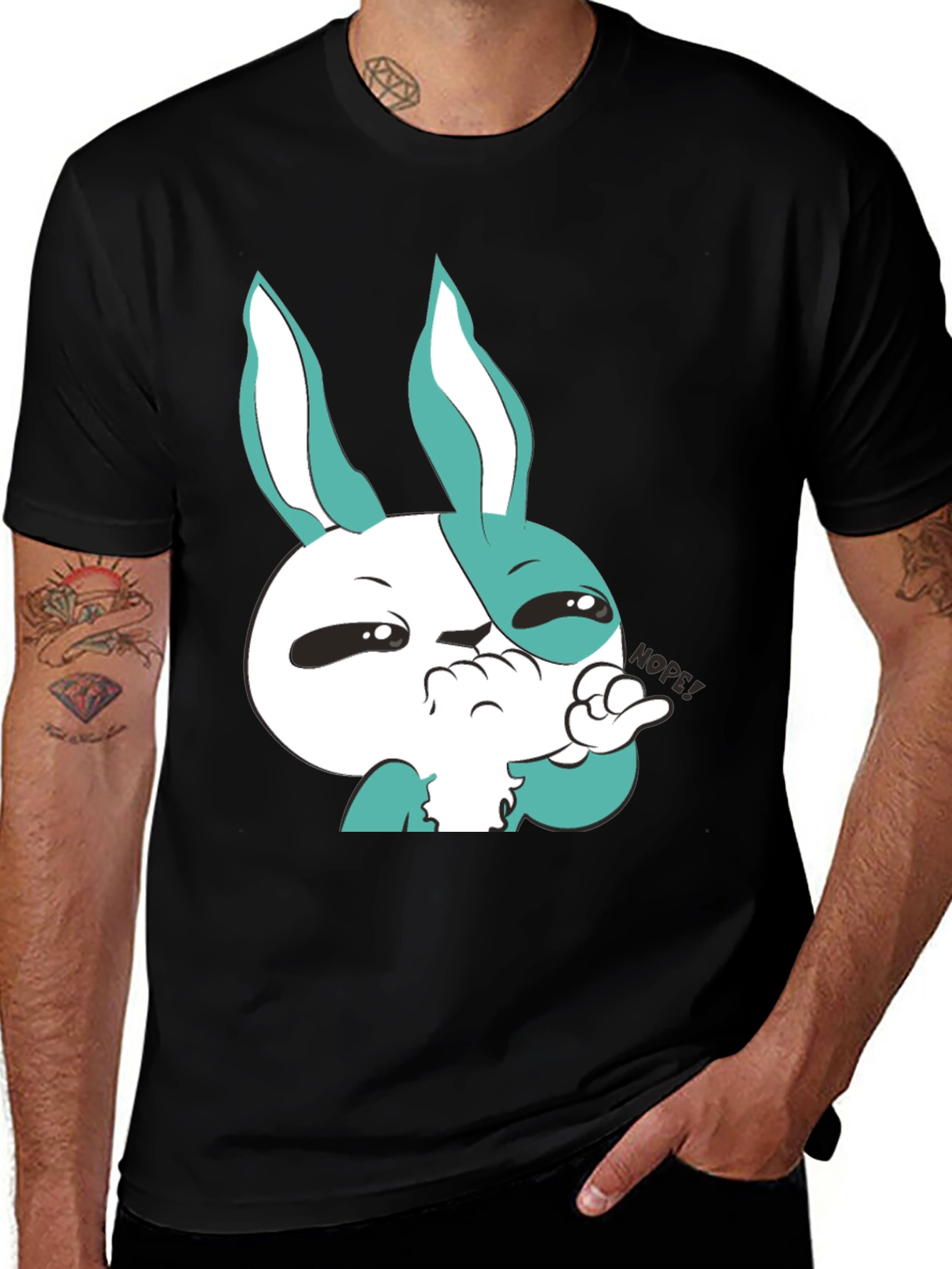 Variant 11 of Funny Bunny Graphic Tee