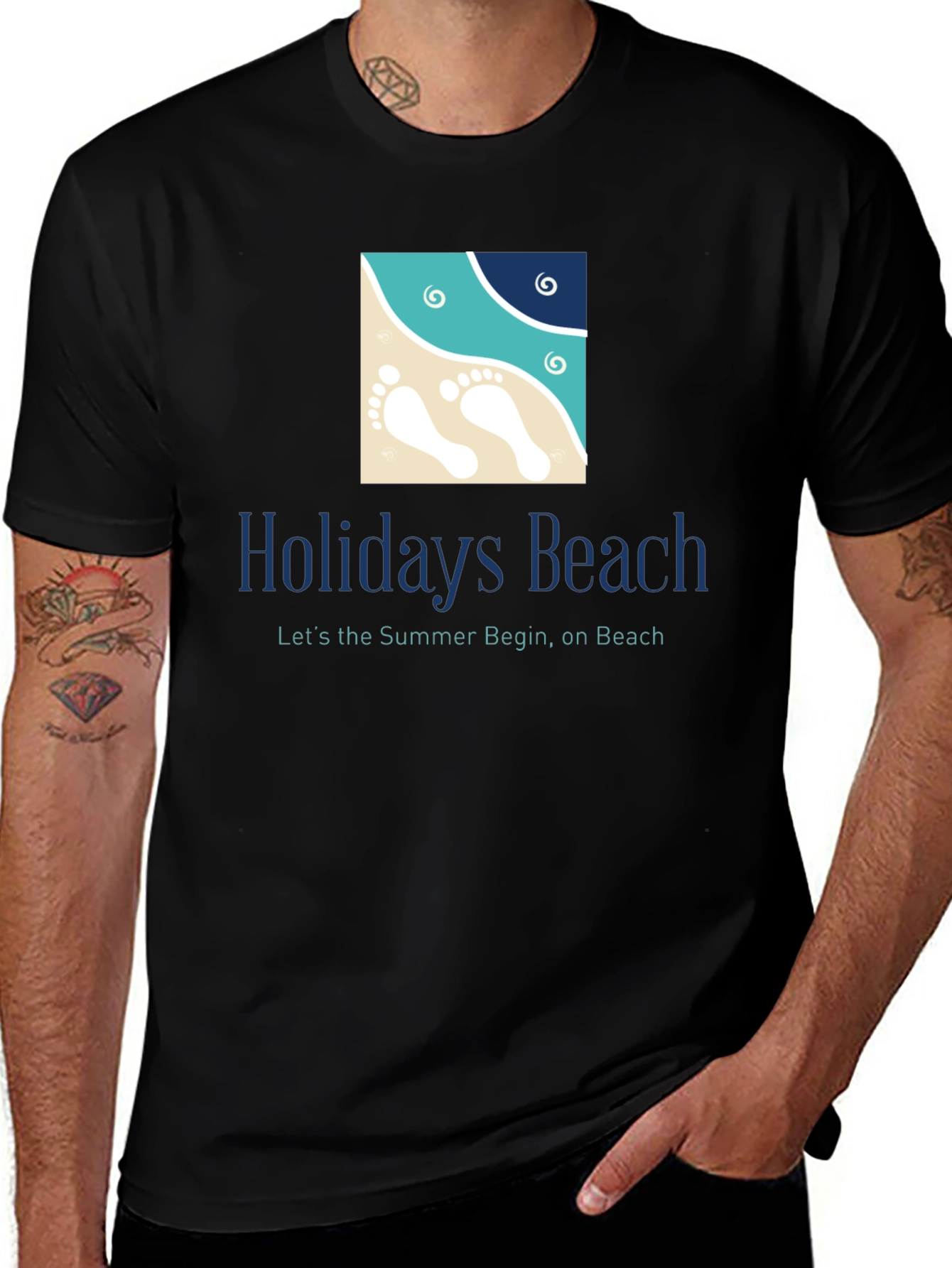 Variant 5 of Holidays Beach T-Shirt - Summer Vacation Ready
