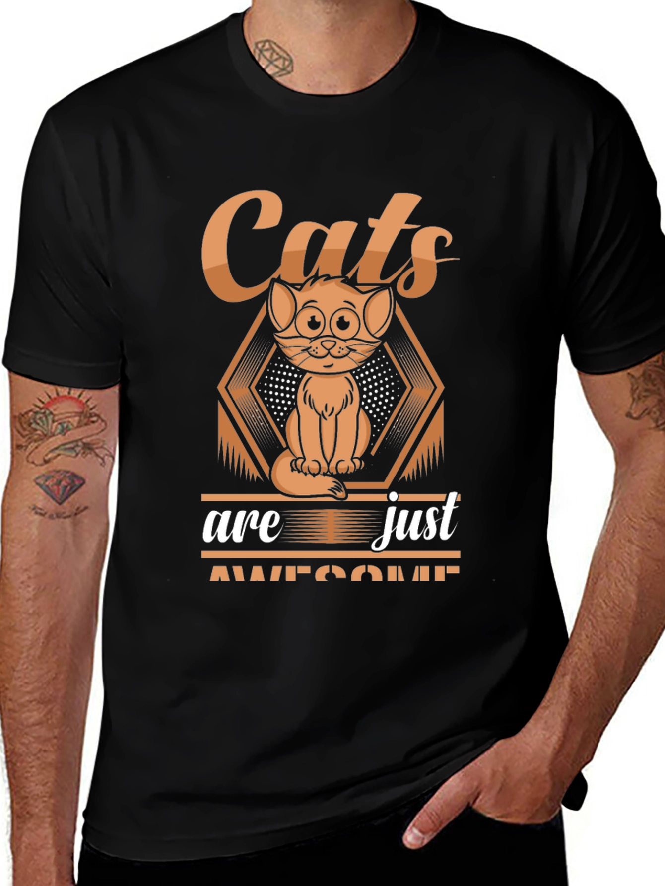 Variant 8 of Cats are Awesome Graphic T-Shirt