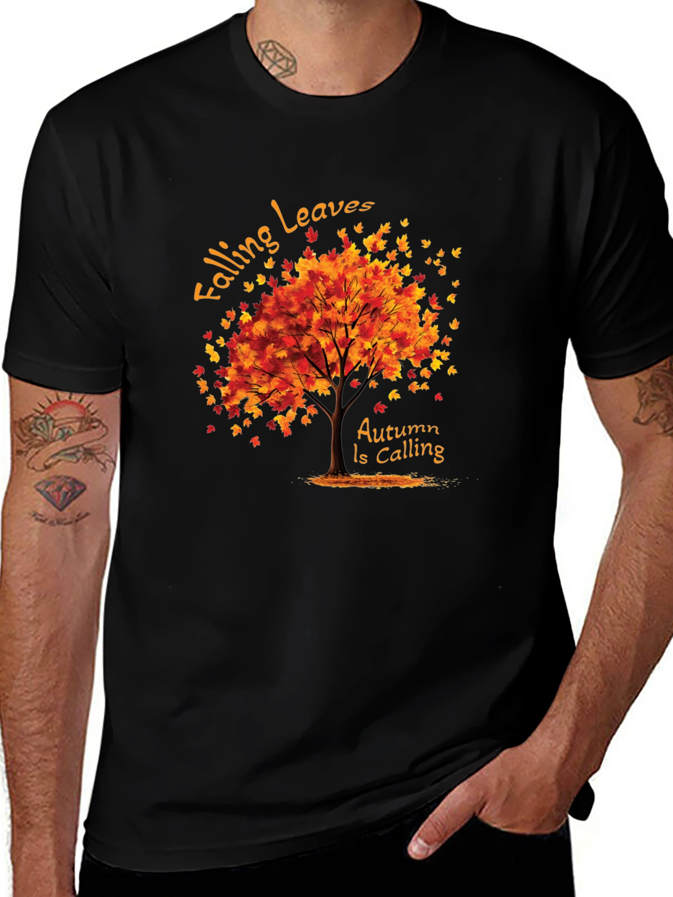 Variant 22 of Autumn Leaves T-Shirt - Fall Season Apparel