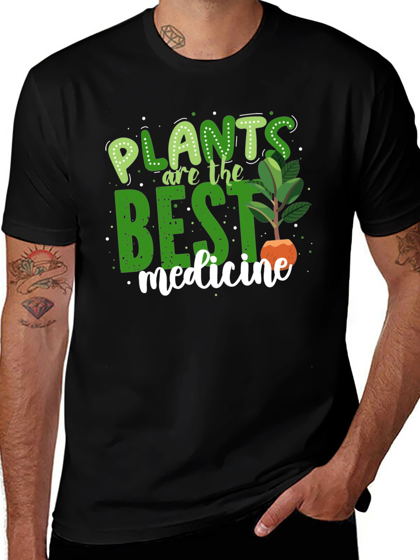 Variant 3 of Plants Are The Best Medicine T-Shirt