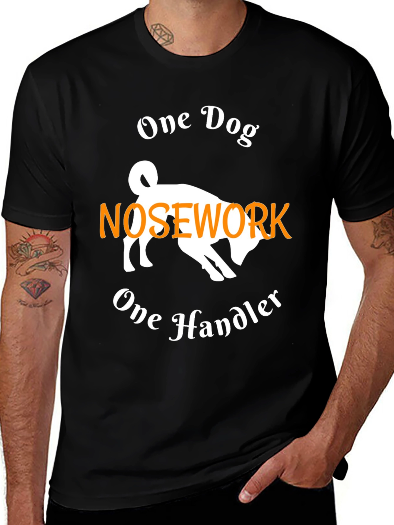 Variant 9 of One Dog Nosework Handler Graphic Tee