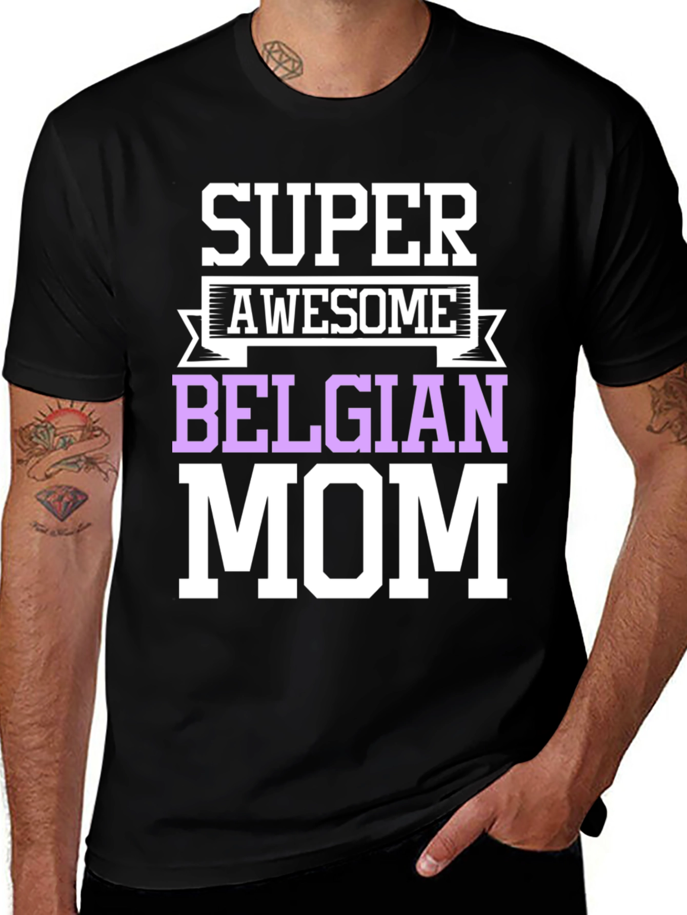Super Awesome Belgian Mom T-Shirt