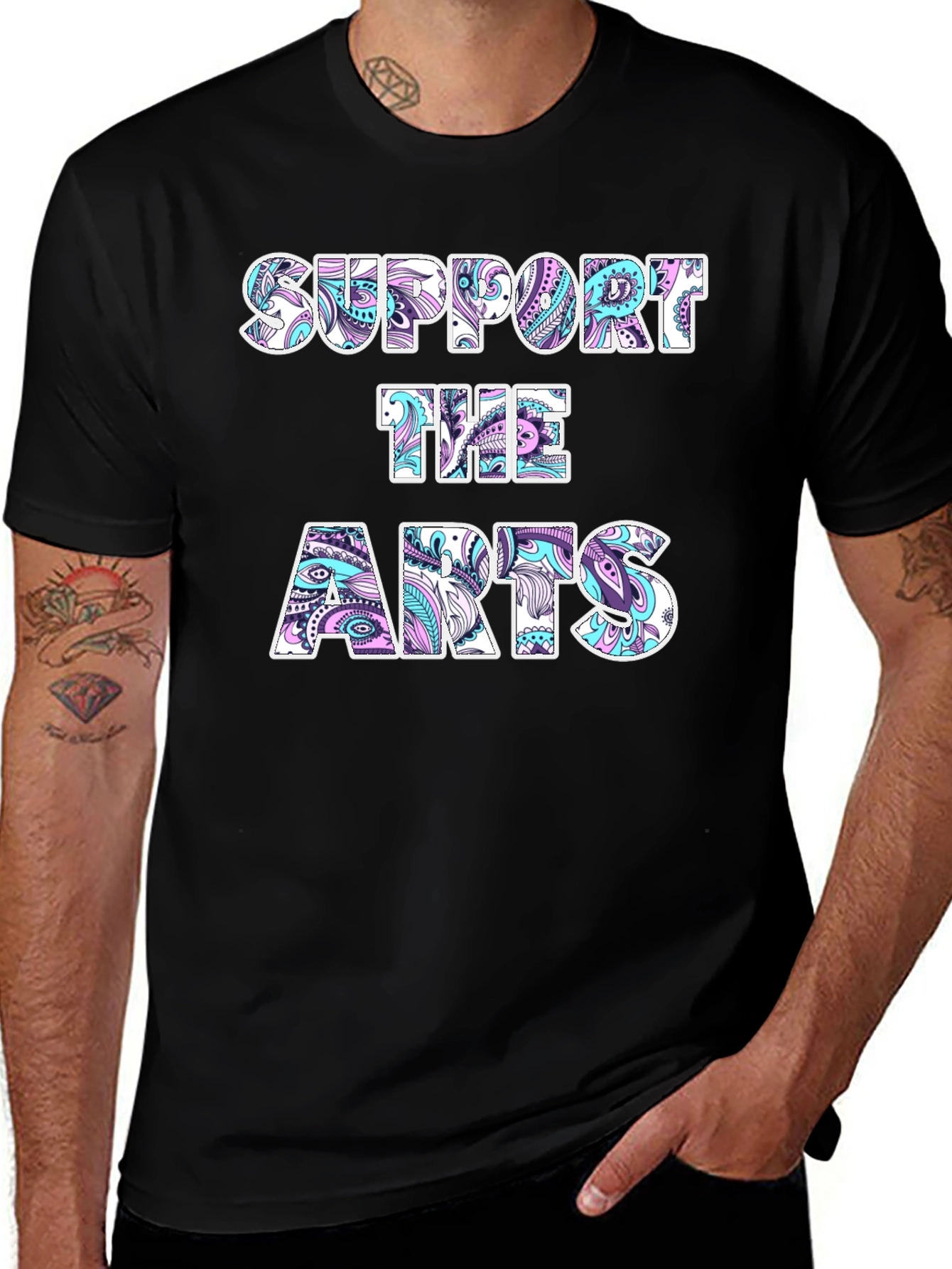 Variant 20 of Support The Arts Graphic T-Shirt