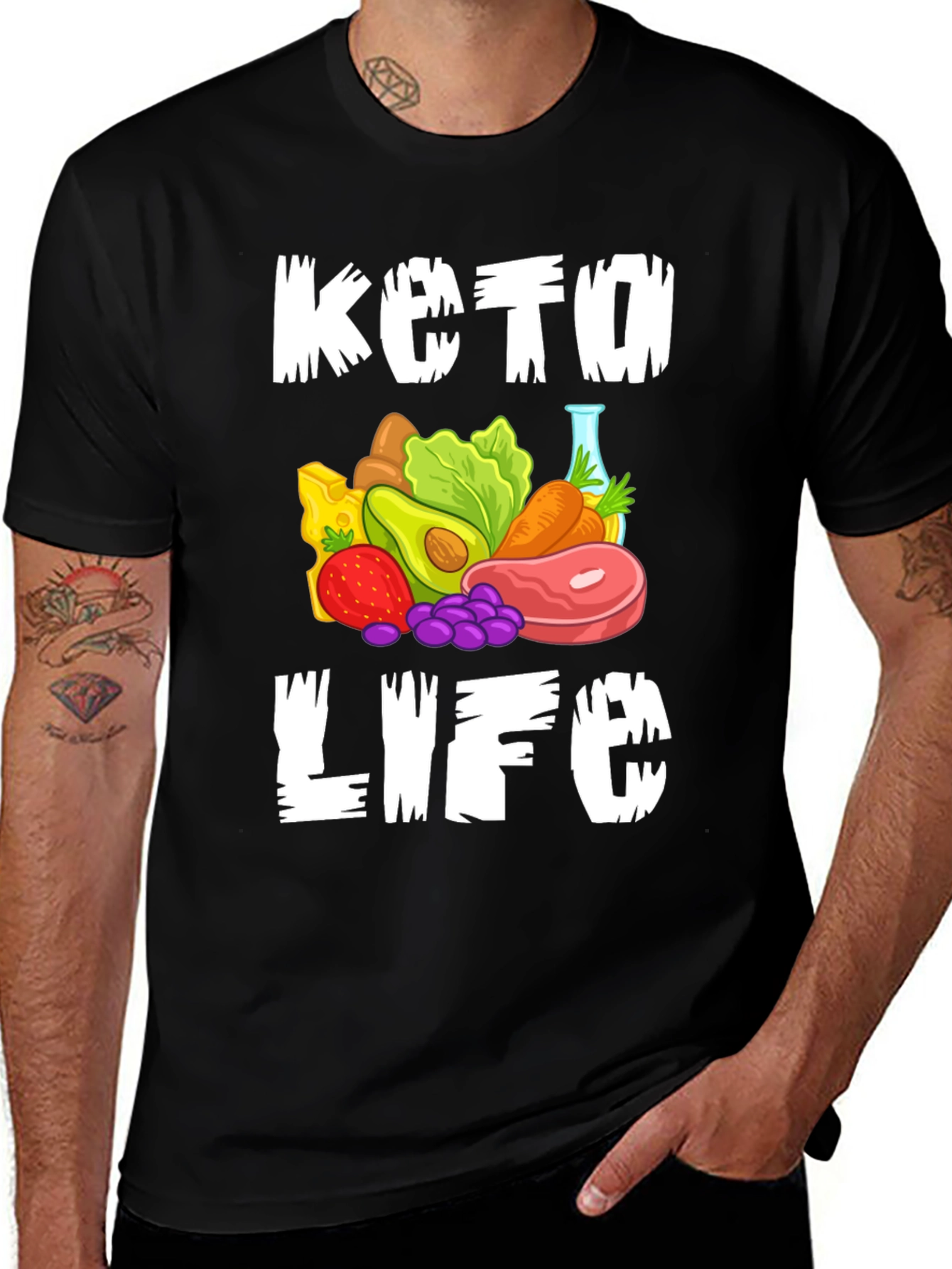 Keto Life Graphic Tee - Black T-Shirt