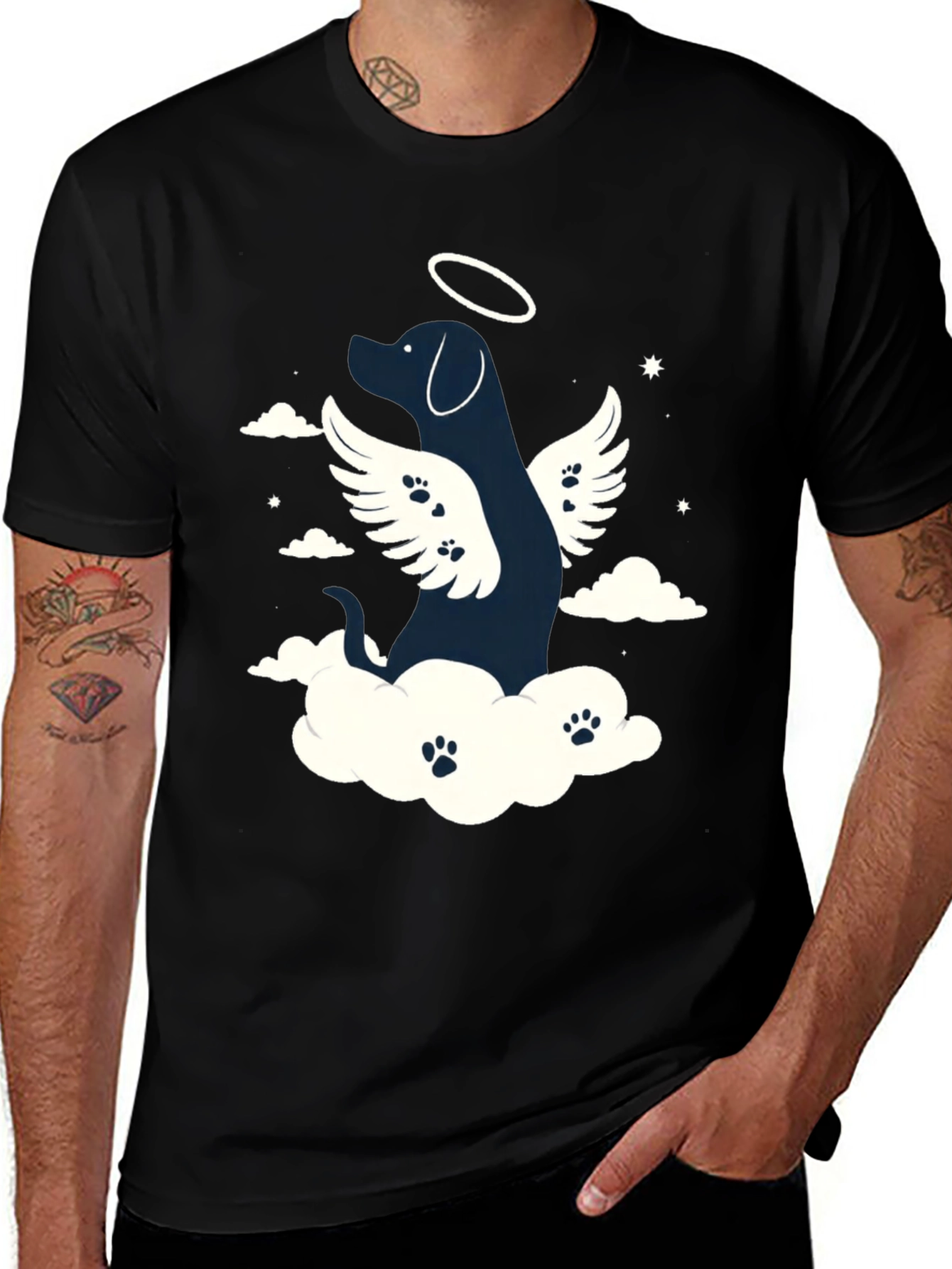 Variant 10 of Angel Dog T-Shirt - Memorial Pet Shirt