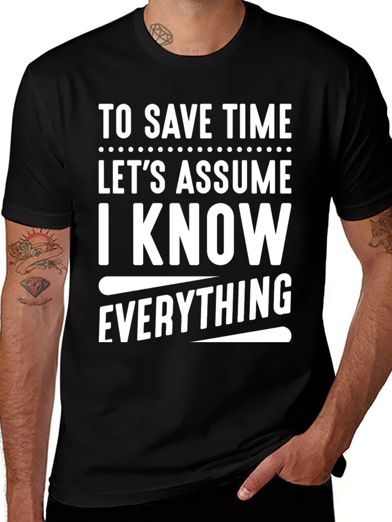 Variant 5 of Funny 'To Save Time' Graphic Tee