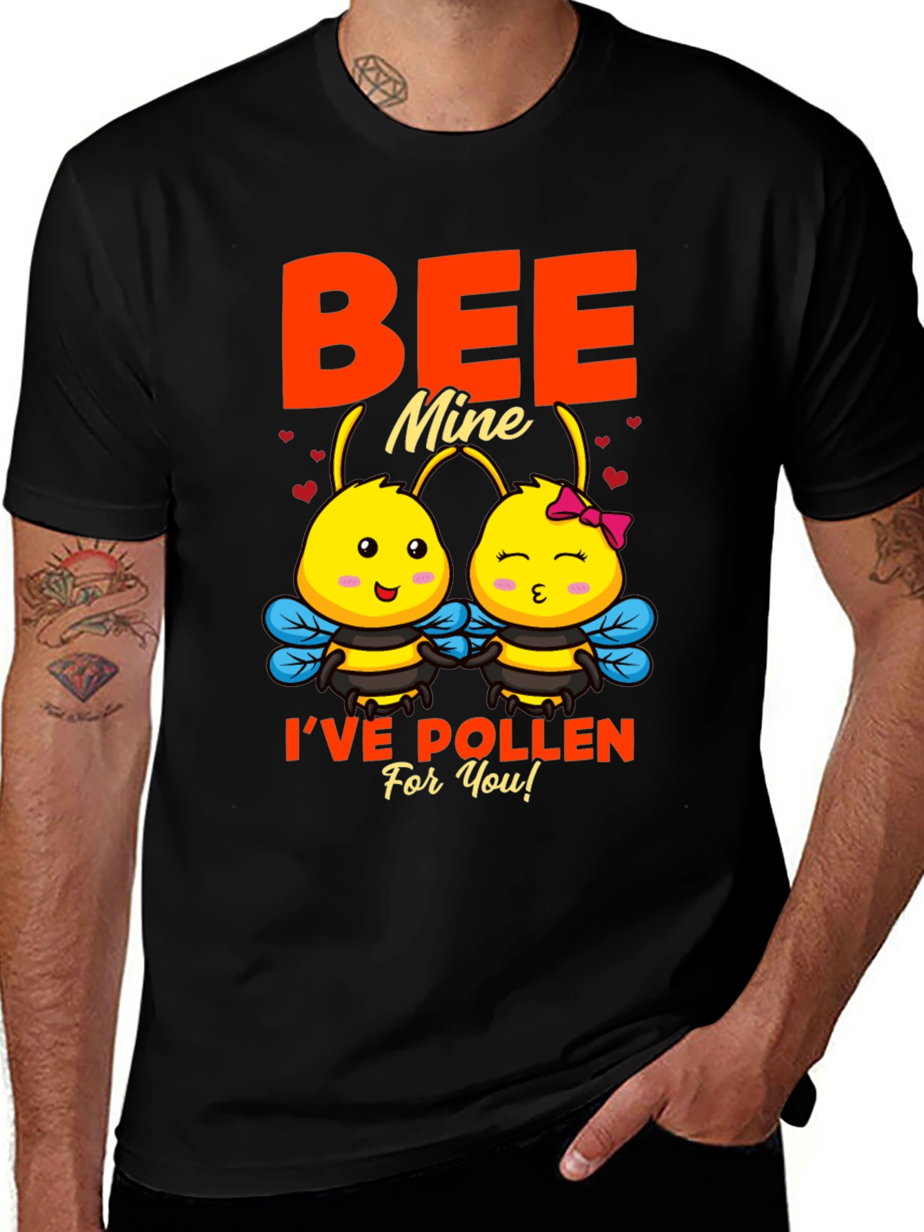 Bee Mine Valentine's Day Graphic Tee