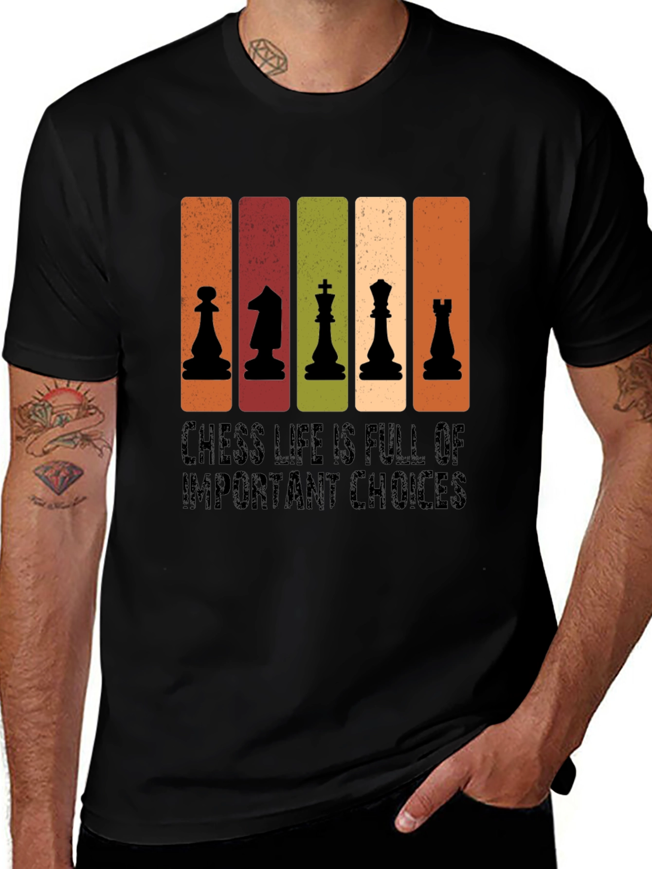 Chess Life Choices Black T-Shirt