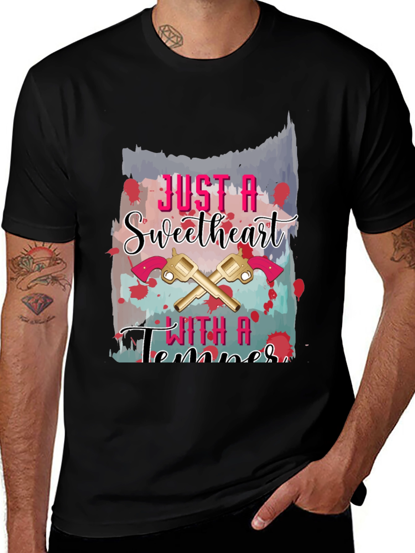 Variant 8 of Sweetheart With a Temper Graphic T-Shirt