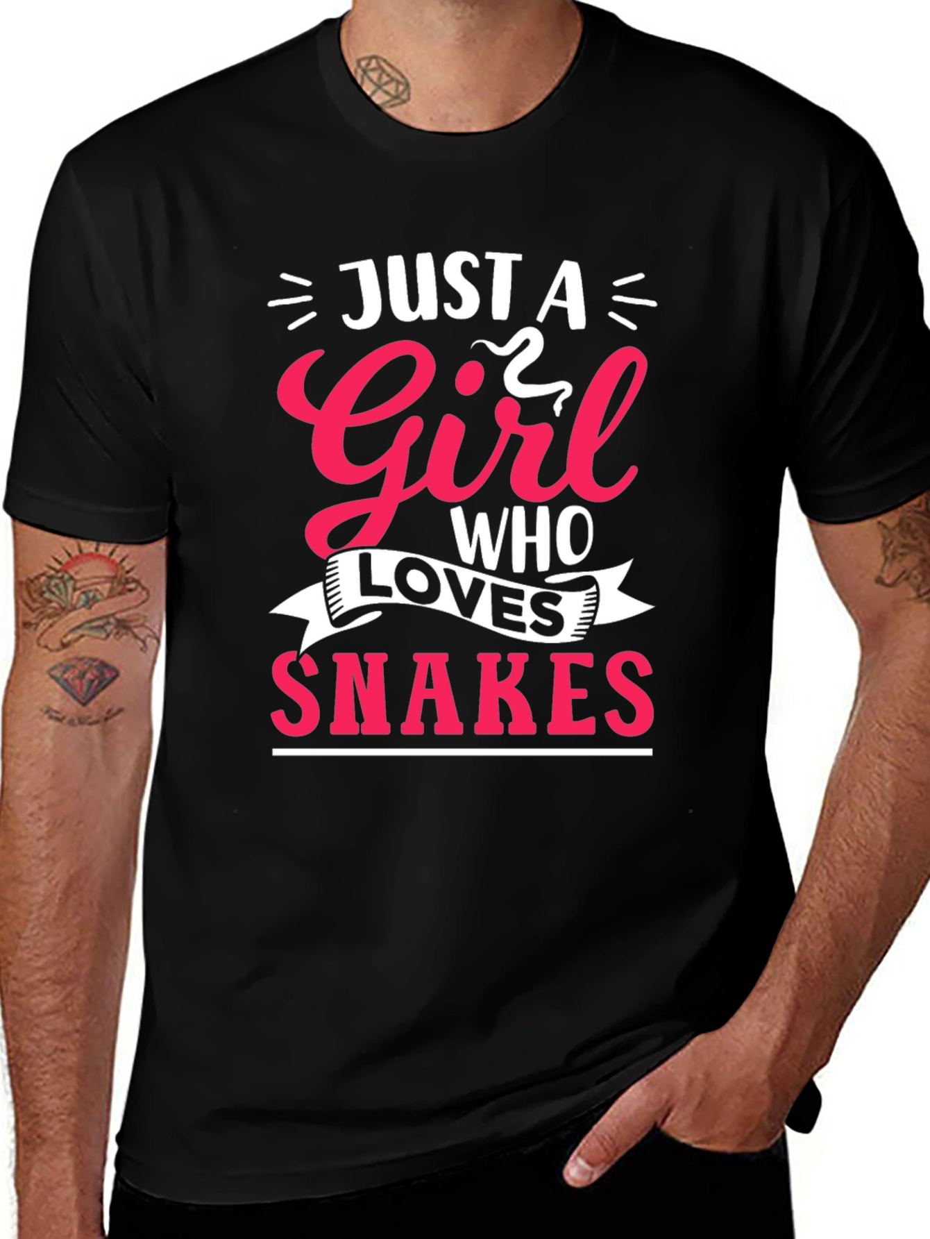 Variant 27 of Just A Girl Who Loves Snakes Graphic Tee
