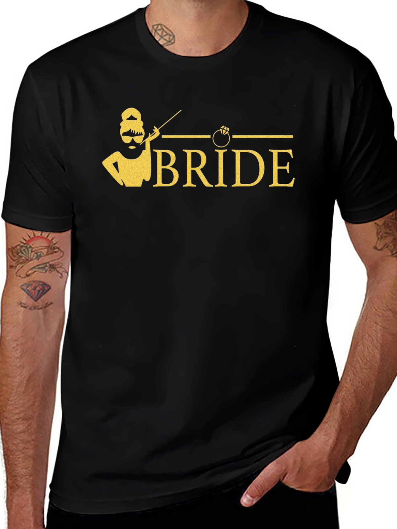 Variant 23 of Bride Tee - Iconic Style Wedding Shirt