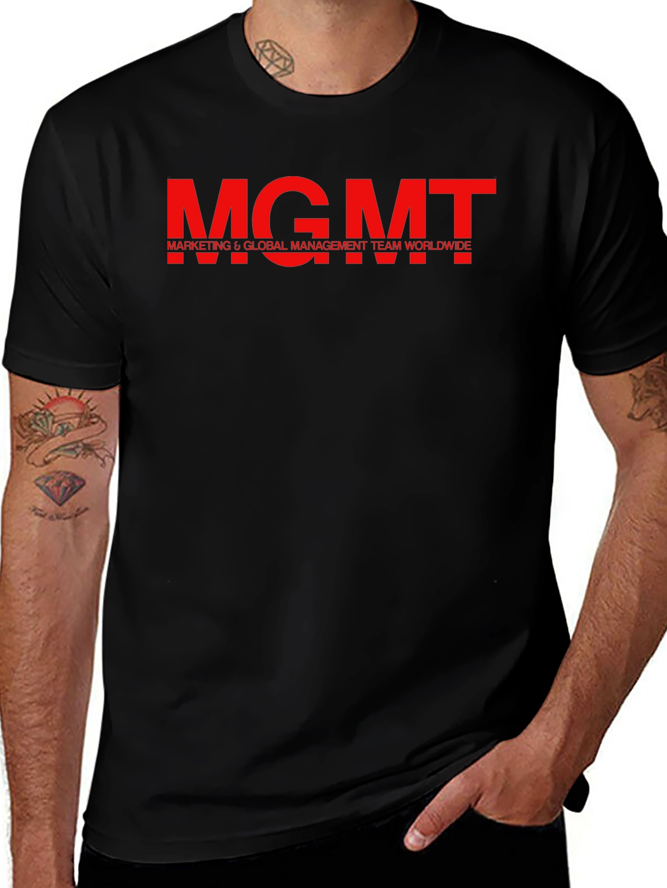 MGMT Black T-Shirt - Marketing & Global Management