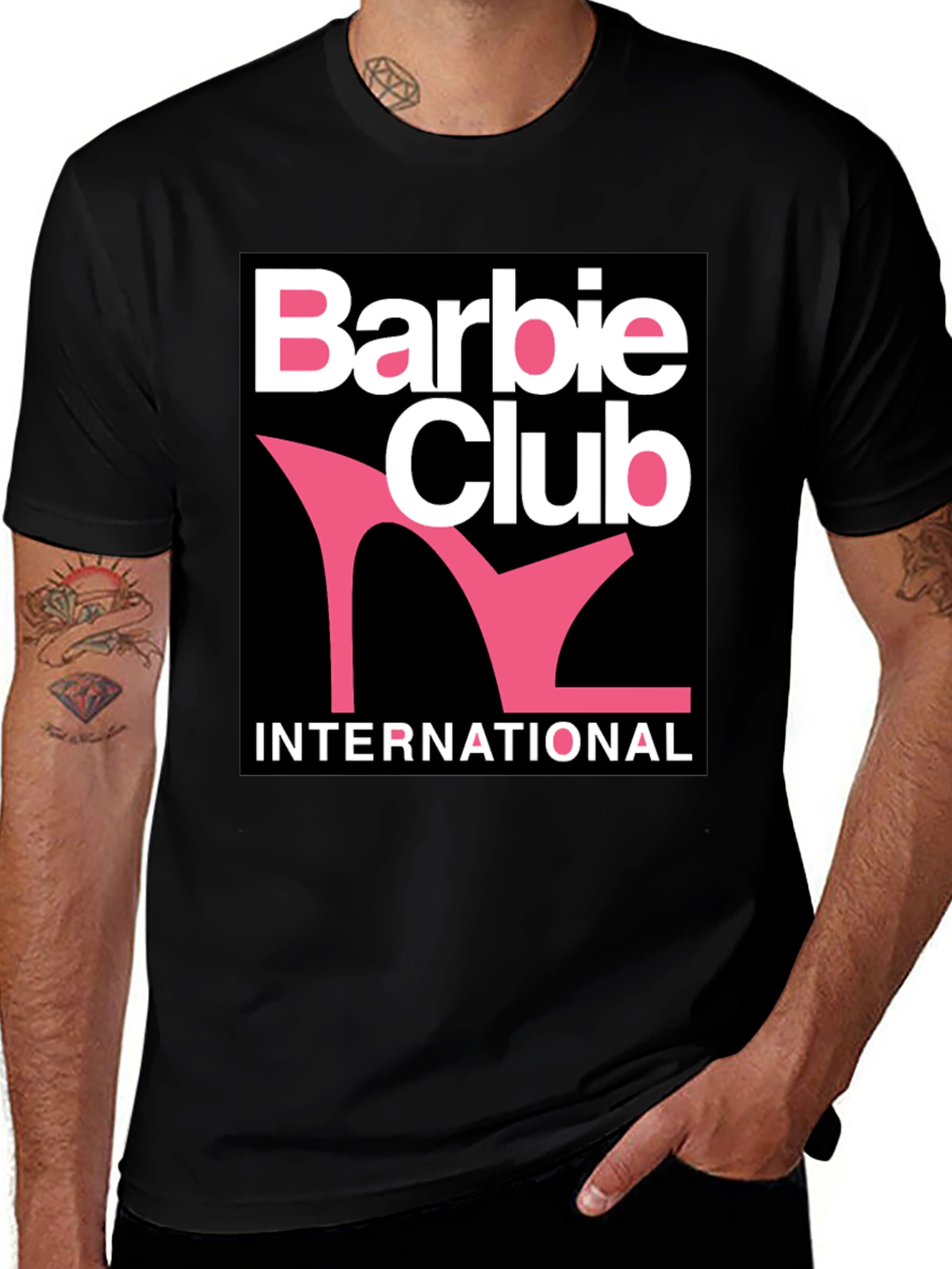 Barbie Club International T-Shirt - Black