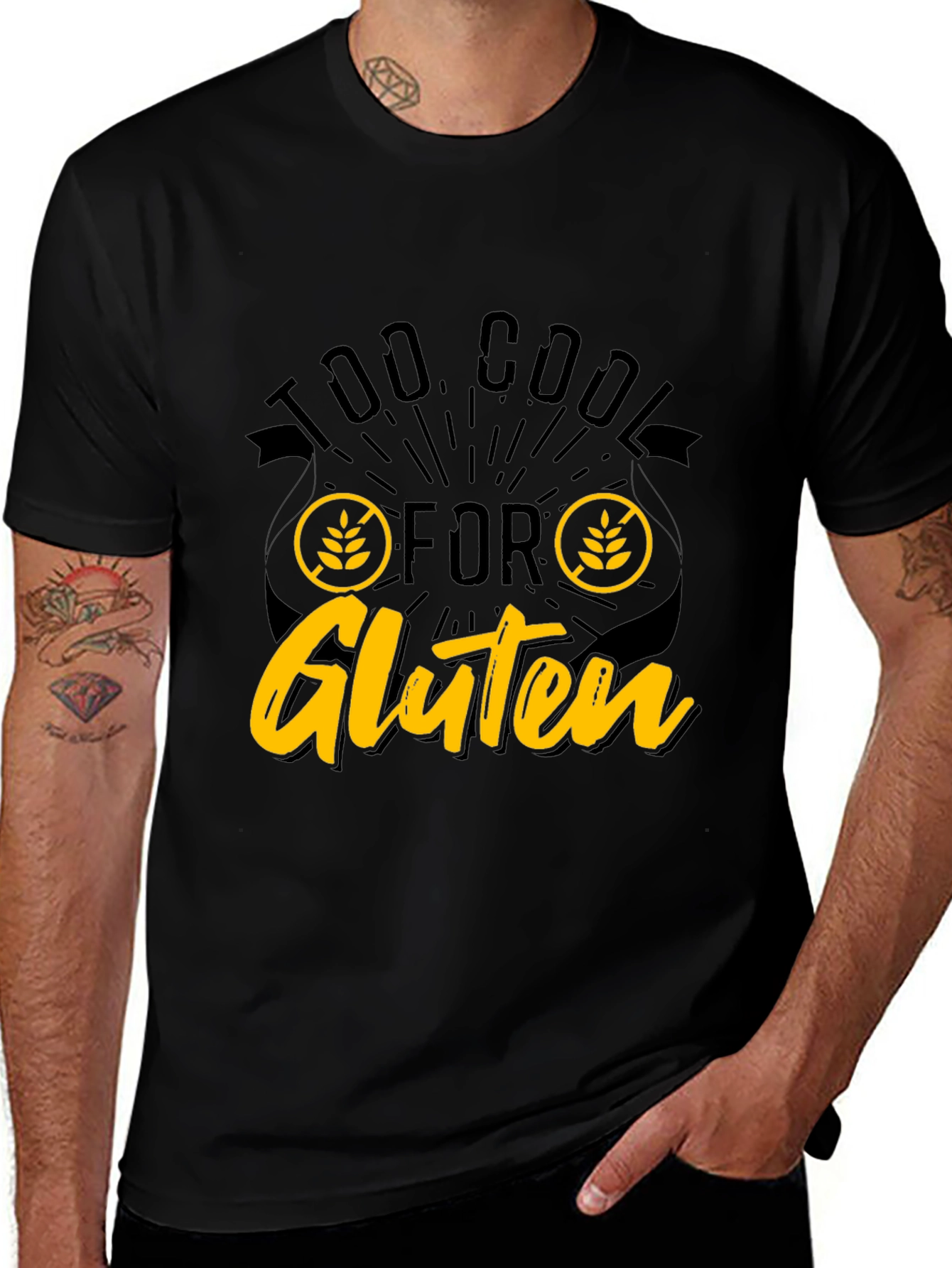 Variant 27 of Too Cool For Gluten T-Shirt