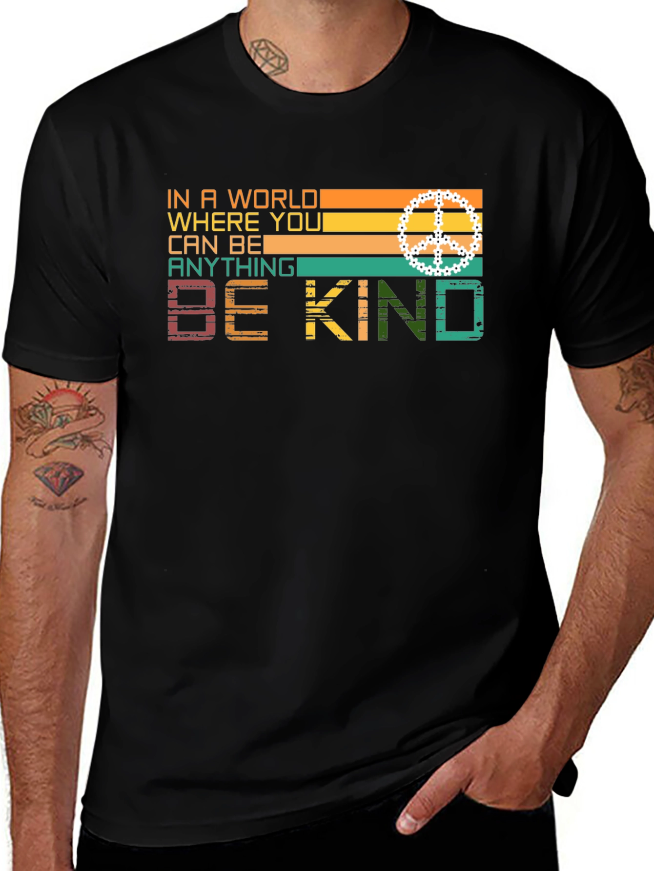 Variant 17 of Be Kind Retro Style Graphic T-Shirt