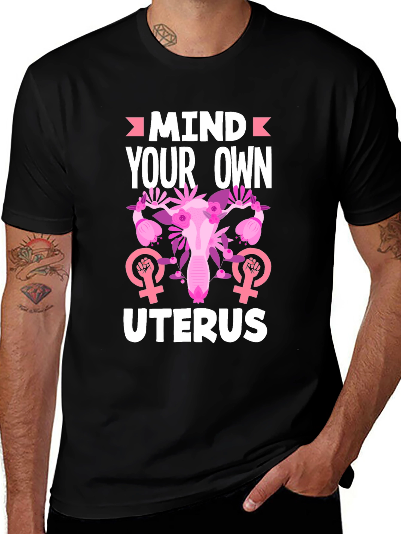 Variant 3 of Mind Your Own Uterus T-Shirt