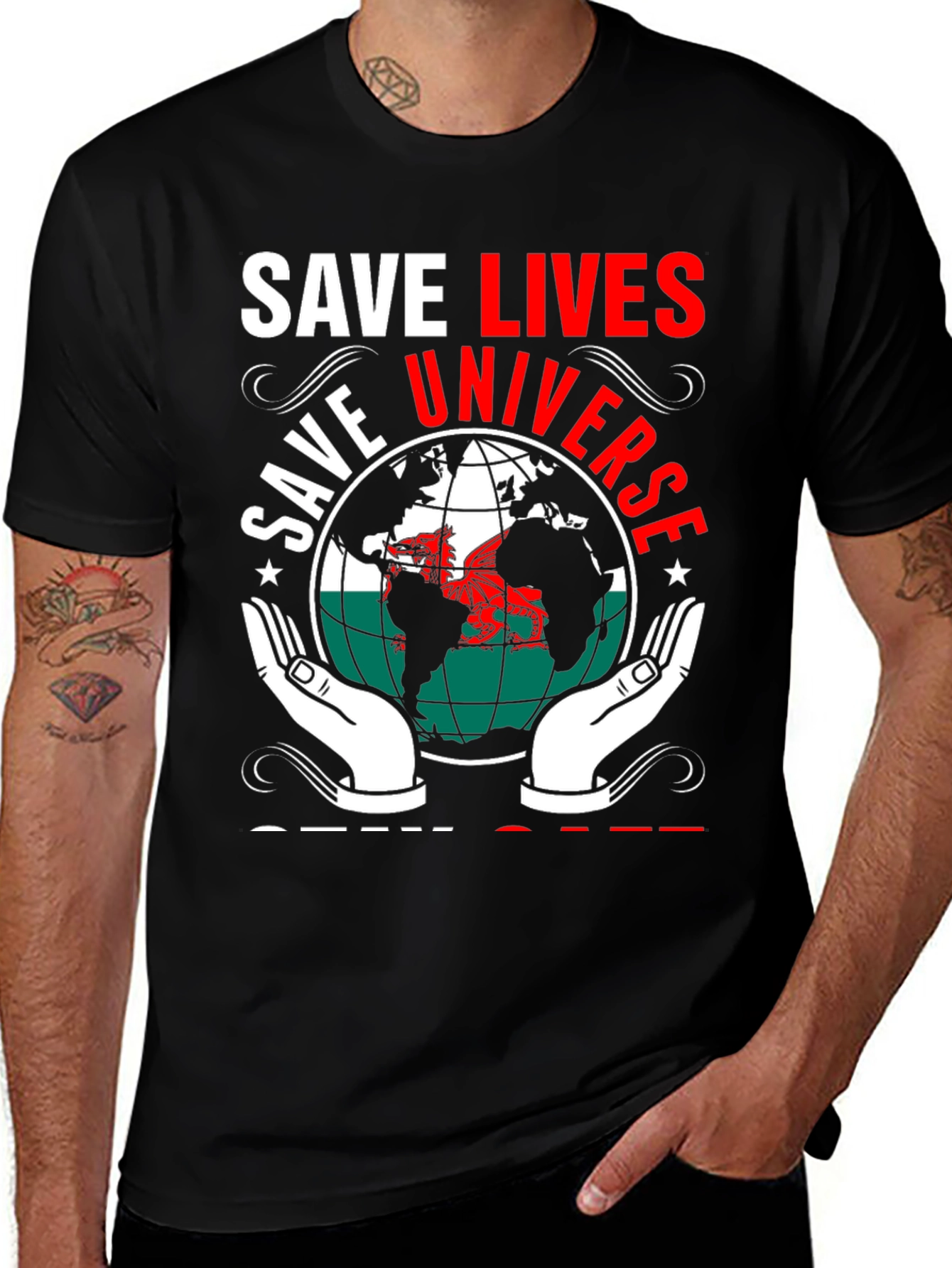 Variant 26 of Save Lives Universe Graphic T-Shirt