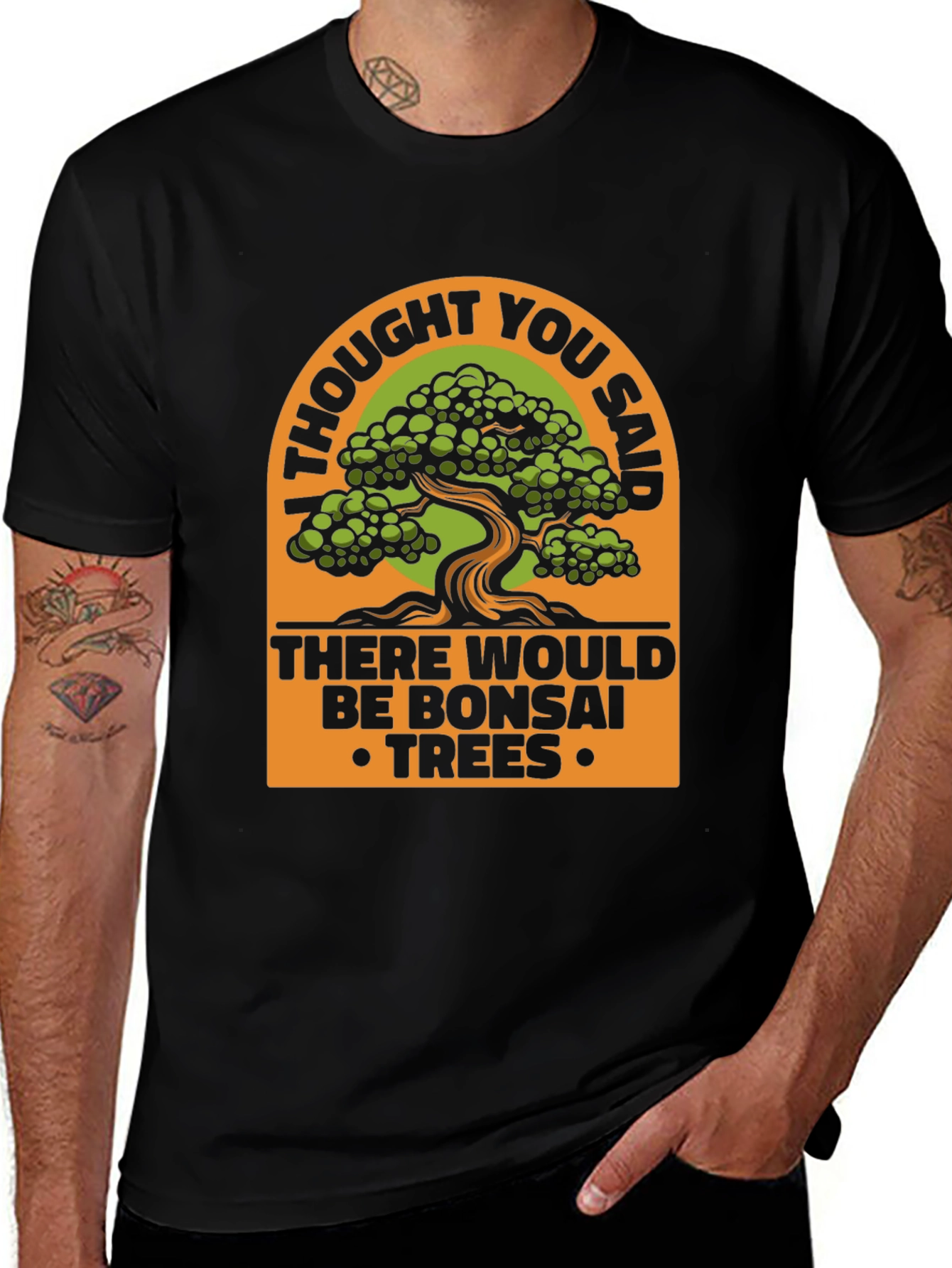 Variant 22 of Bonsai Tree Graphic T-Shirt - Humorous Nature Lover Tee