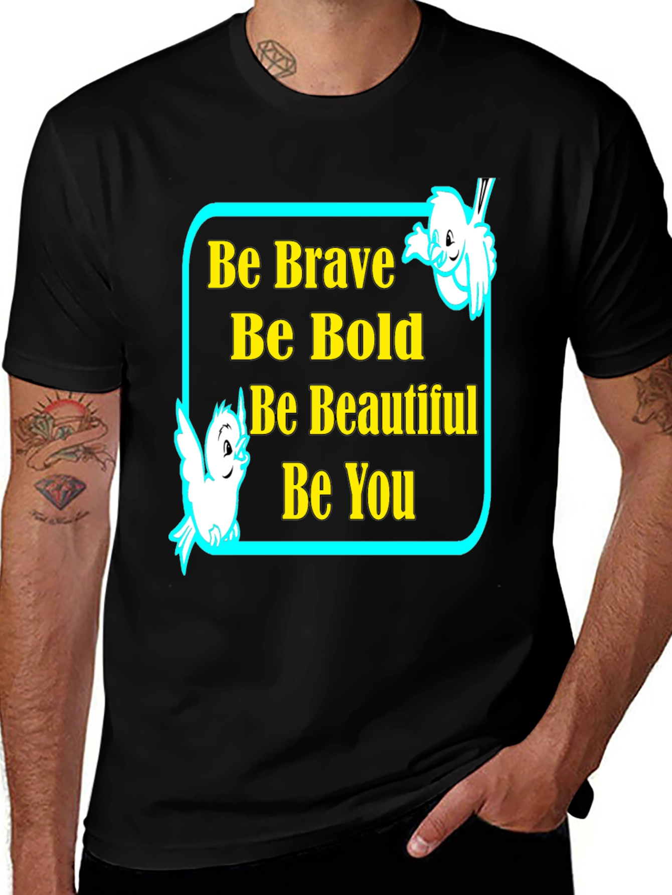 Variant 6 of Be Brave Be Bold Graphic T-Shirt