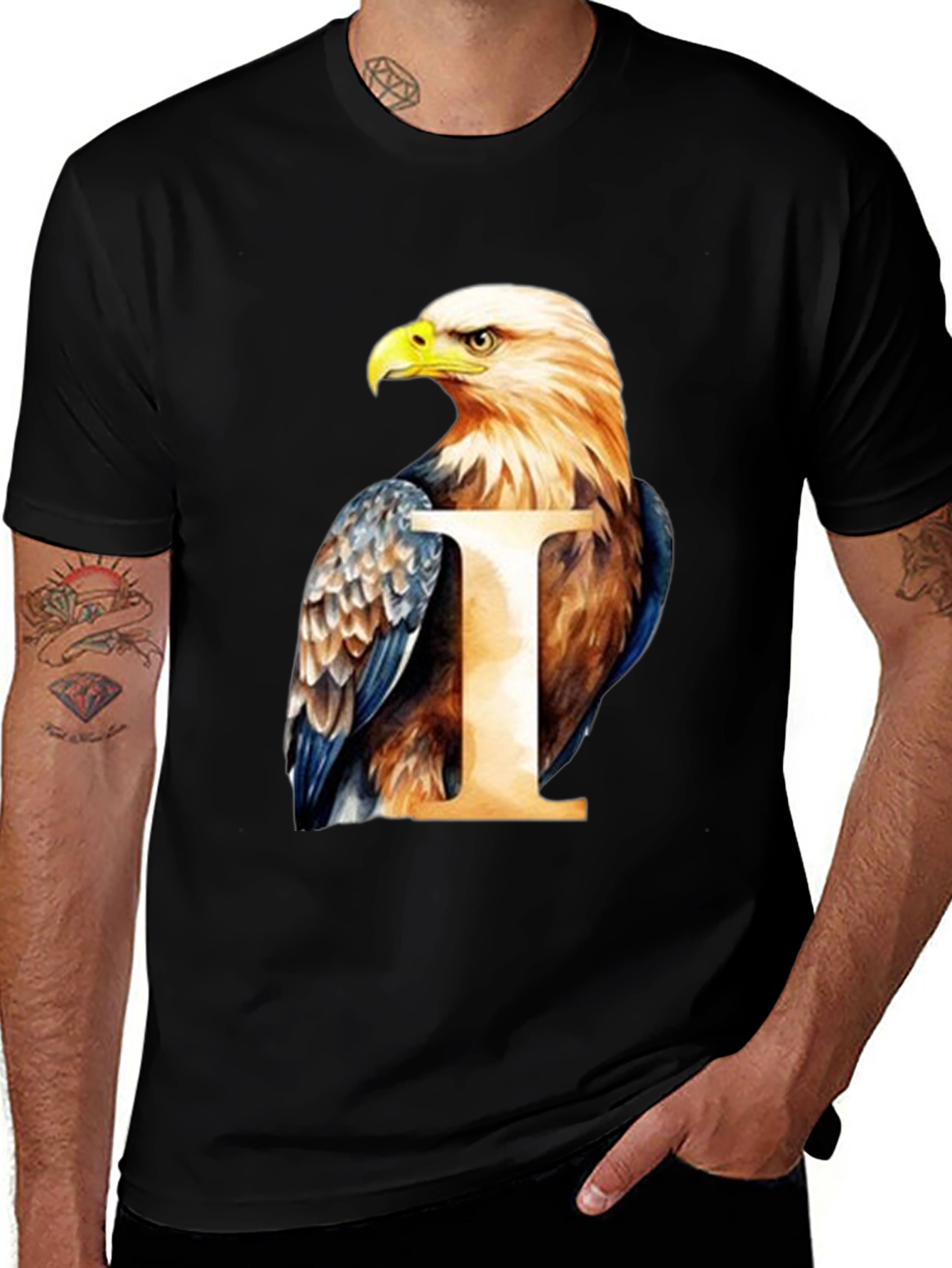 Eagle Graphic T-Shirt - Patriotic American Bird Tee