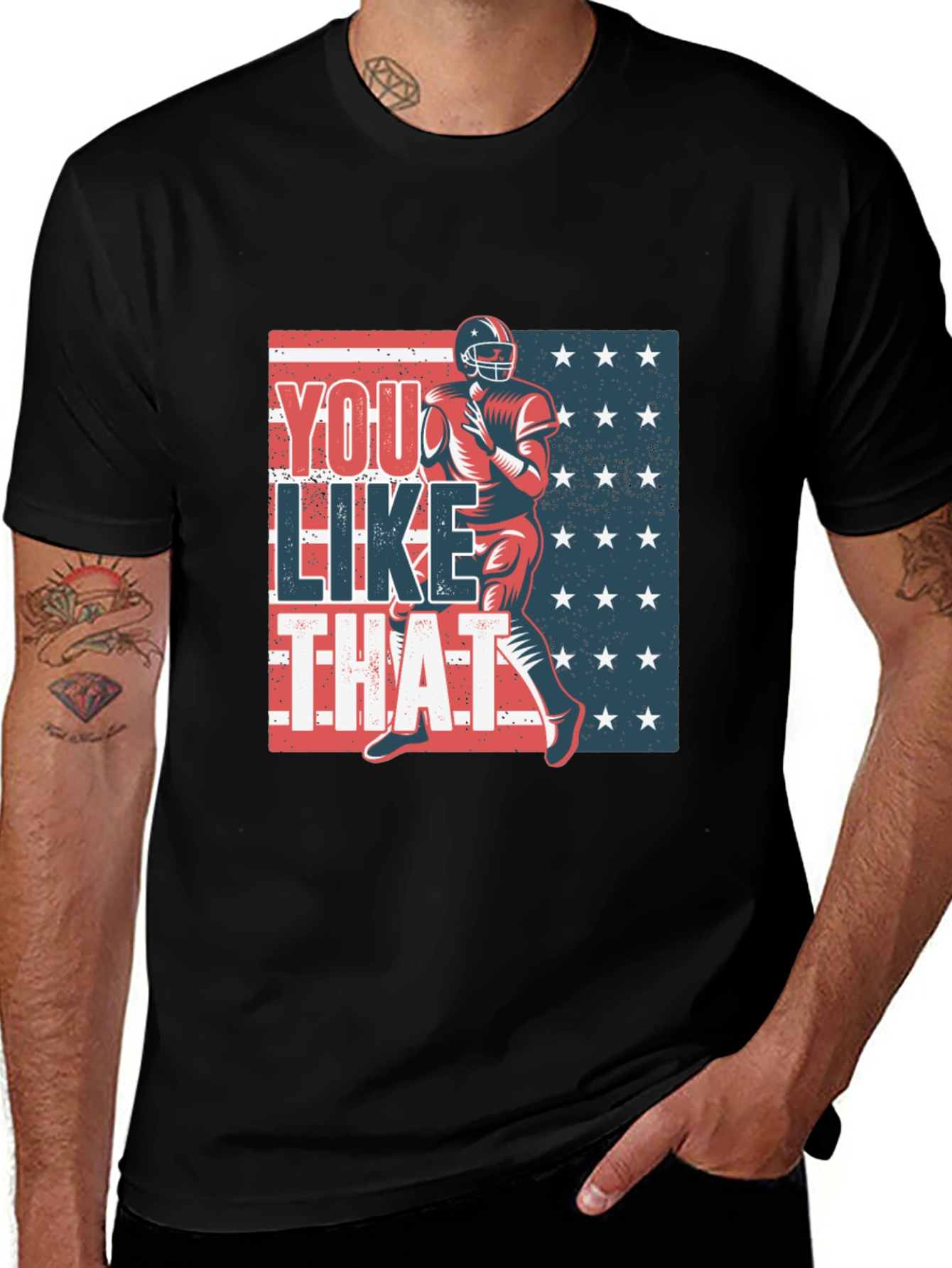 Black You Like That Football T-Shirt main image