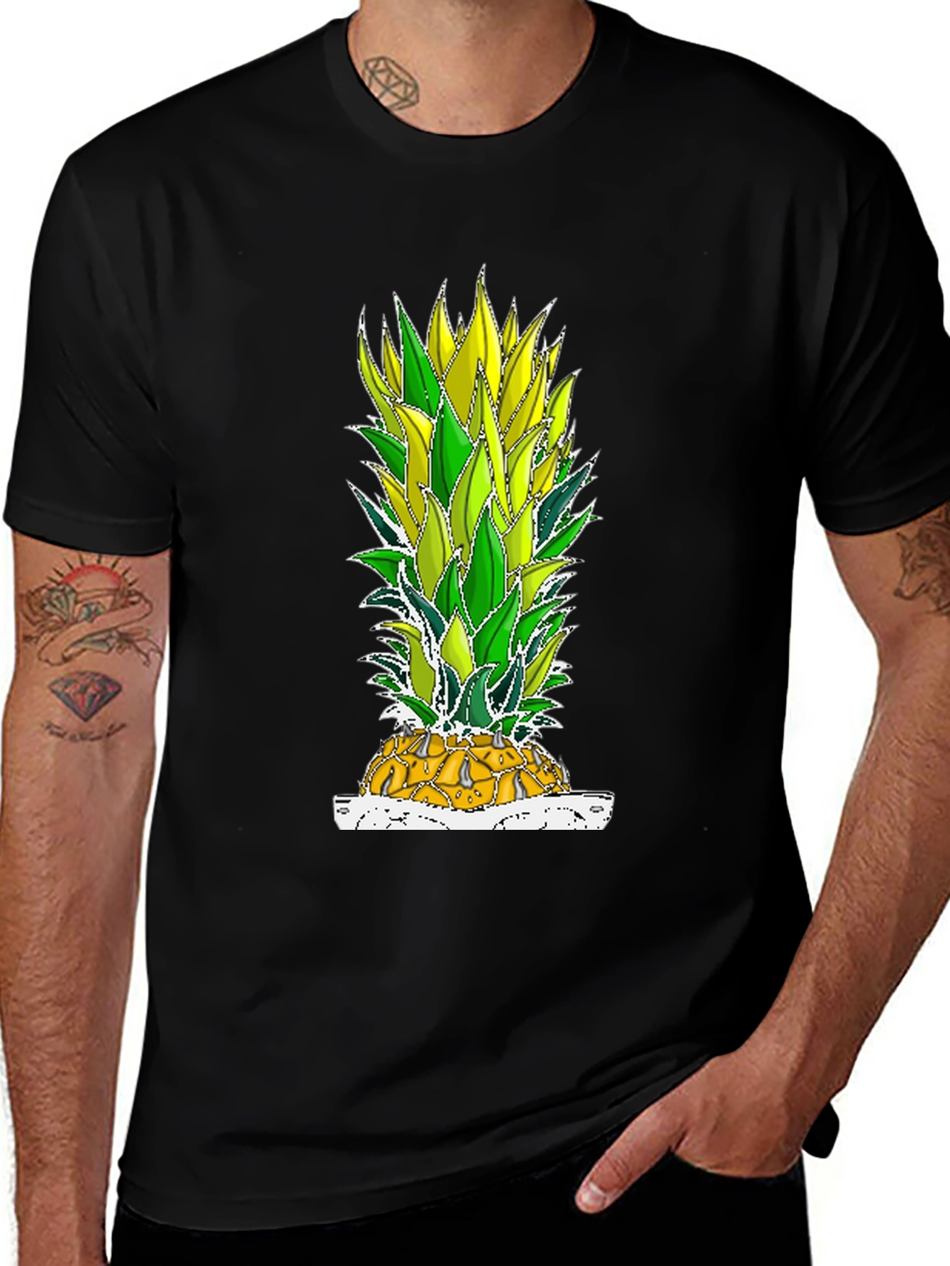 Variant 13 of Pineapple Graphic Tee - Tropical Fruit T-Shirt
