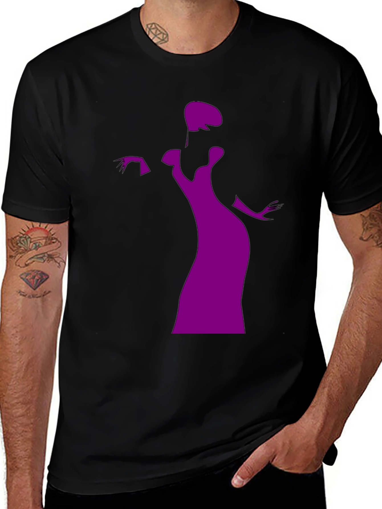 Variant 12 of Elegant Purple Gown Graphic T-Shirt