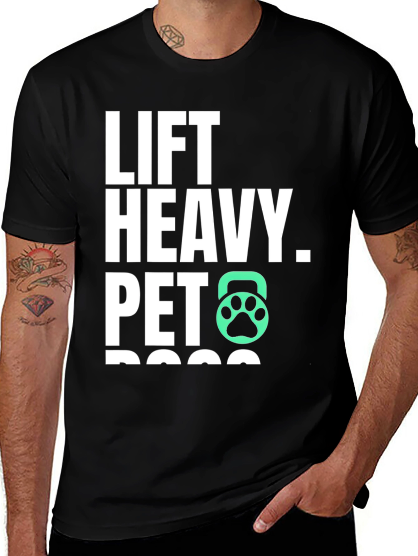 Variant 30 of Lift Heavy Pet Dogs T-Shirt Gym Fitness