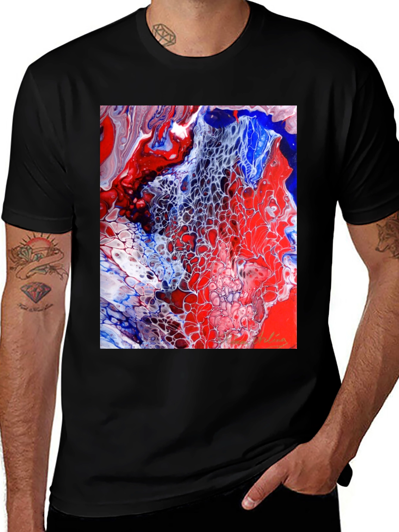 Variant 23 of Abstract Art Print T-Shirt